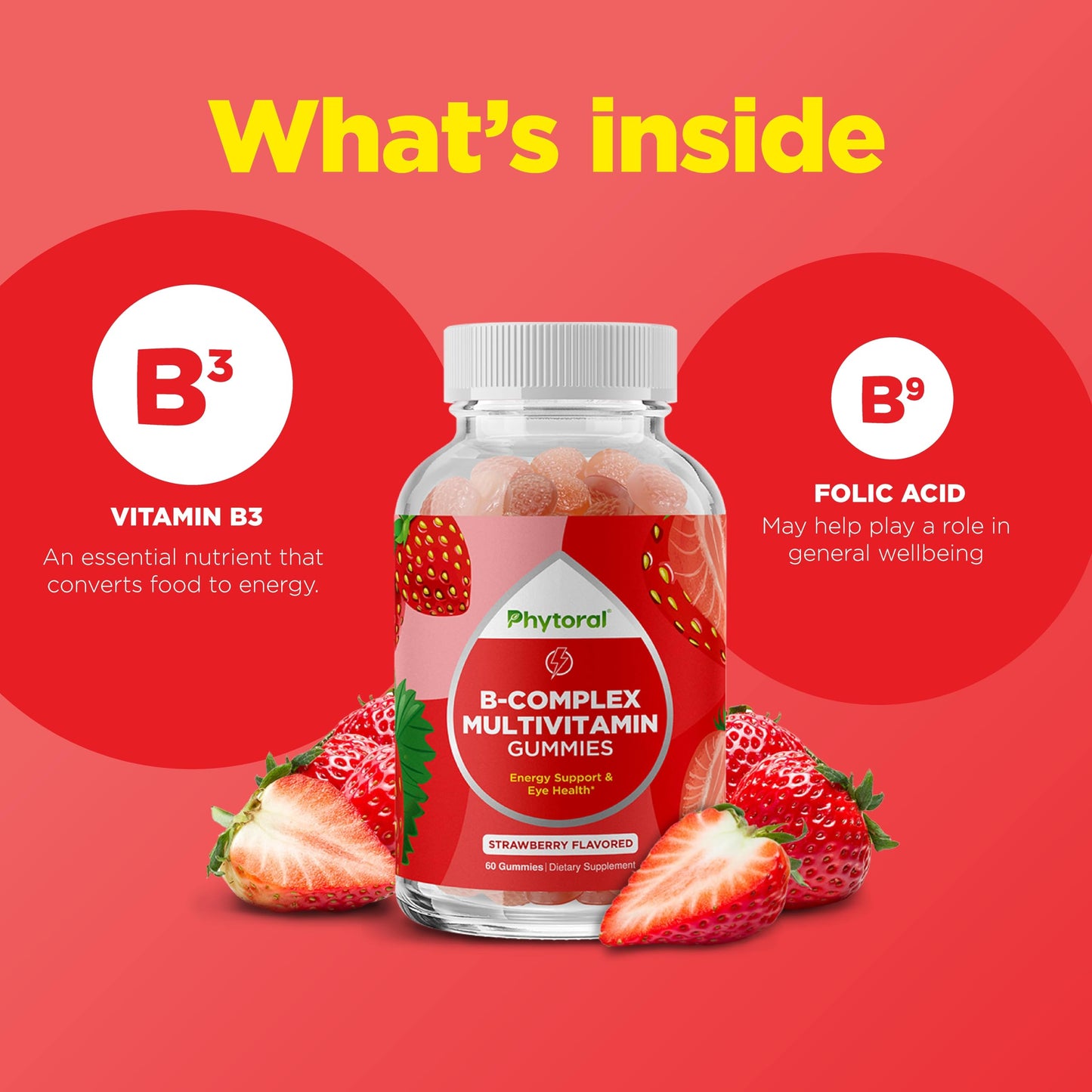 Phytoral Vitamin B Complex Gummy, 60 Gummies