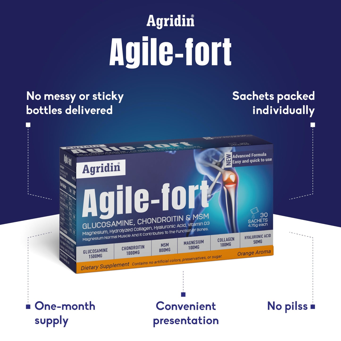 Agridin Agile Fort Joint Support Supplement Powder 5