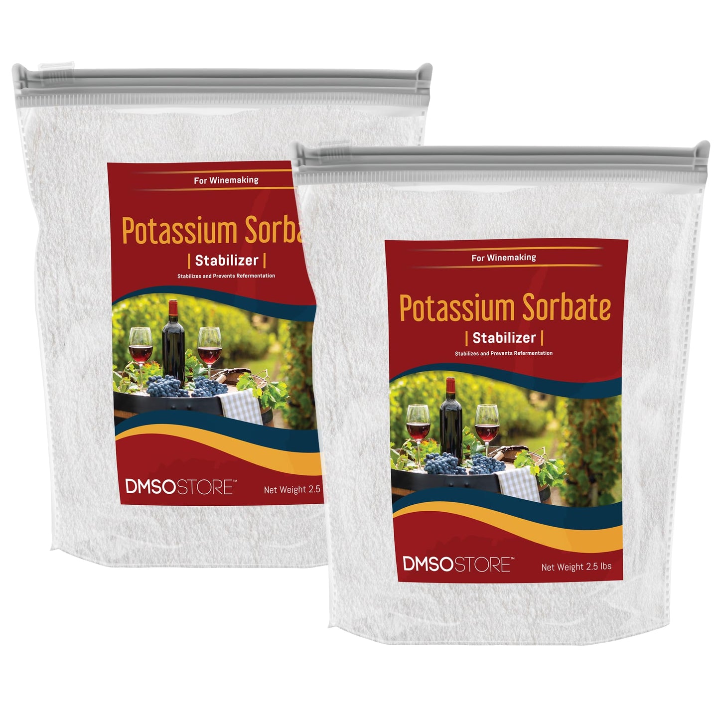 DMSOSTORE Potassium Sorbate Stabilizer for Wine Making Powder, 80 oz