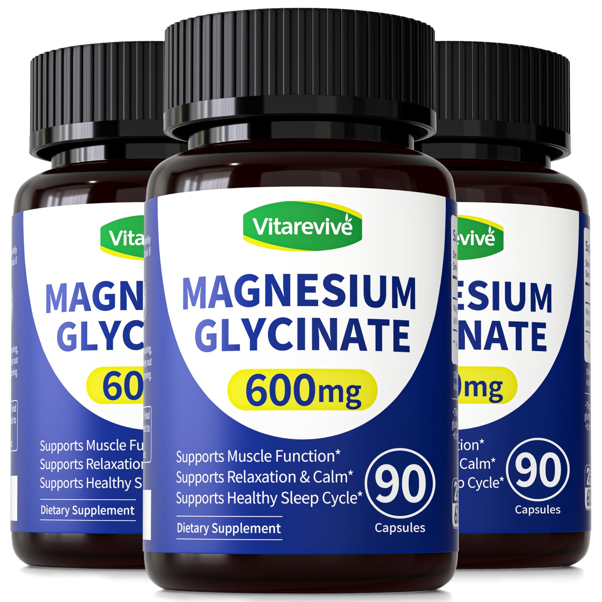 Vitarevive Magnesium Glycinate 600mg Tablets, 270 Count