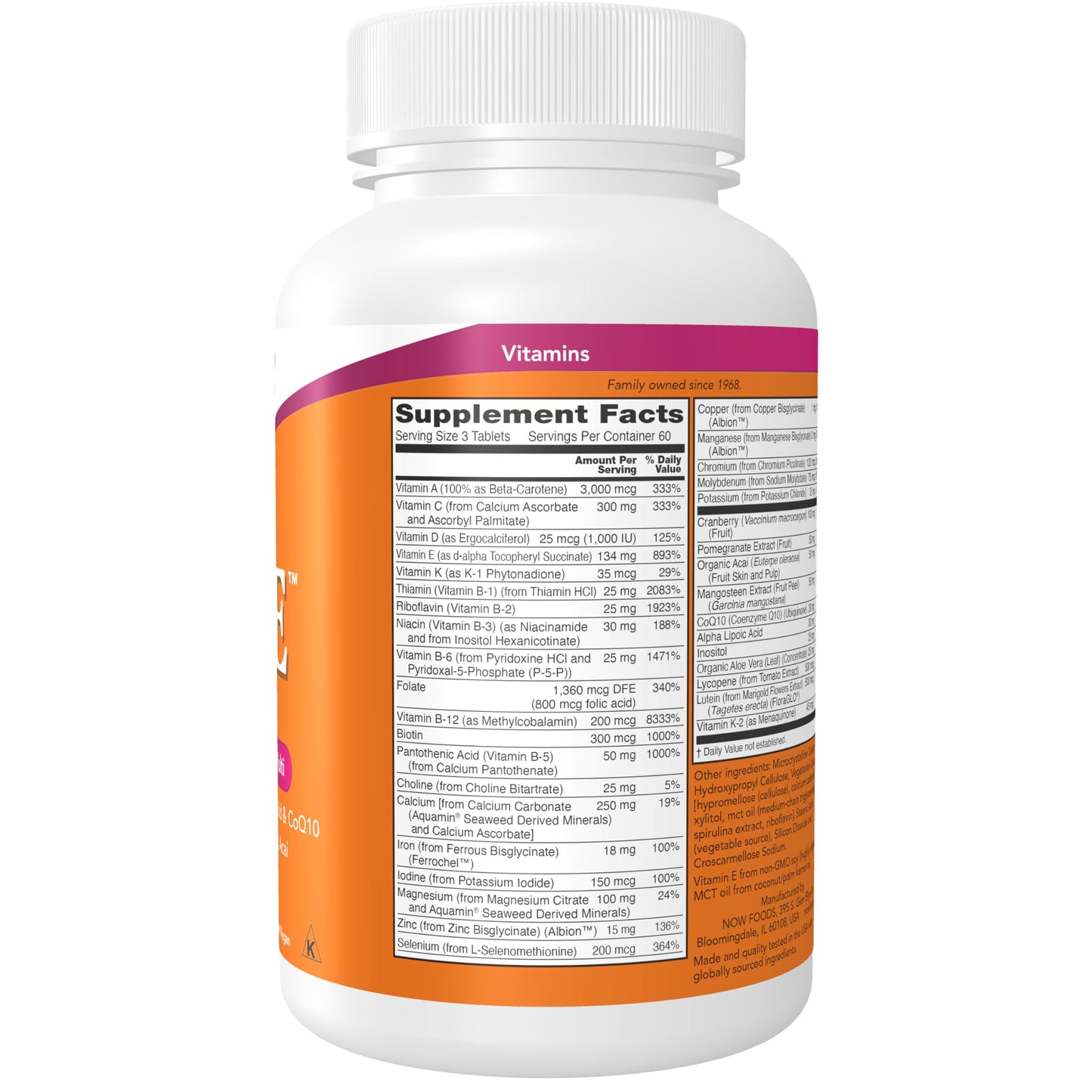 NOW Foods Eve Women's Multivitamin 180 Tablets