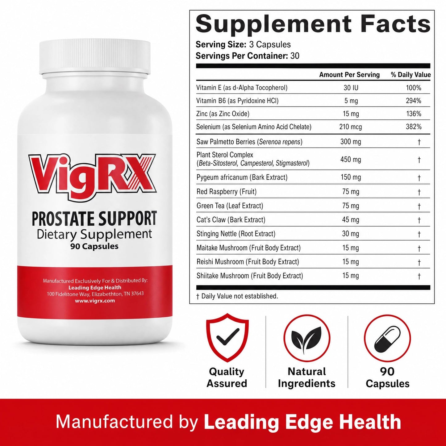 VigRX Prostate Support Supplement 90 Capsules