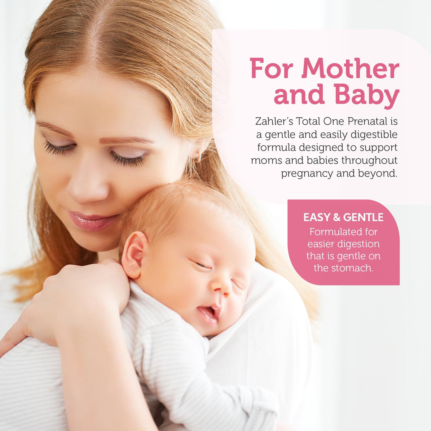 Zahler Total One Prenatal Vitamins for Women Capsules, 60 Count