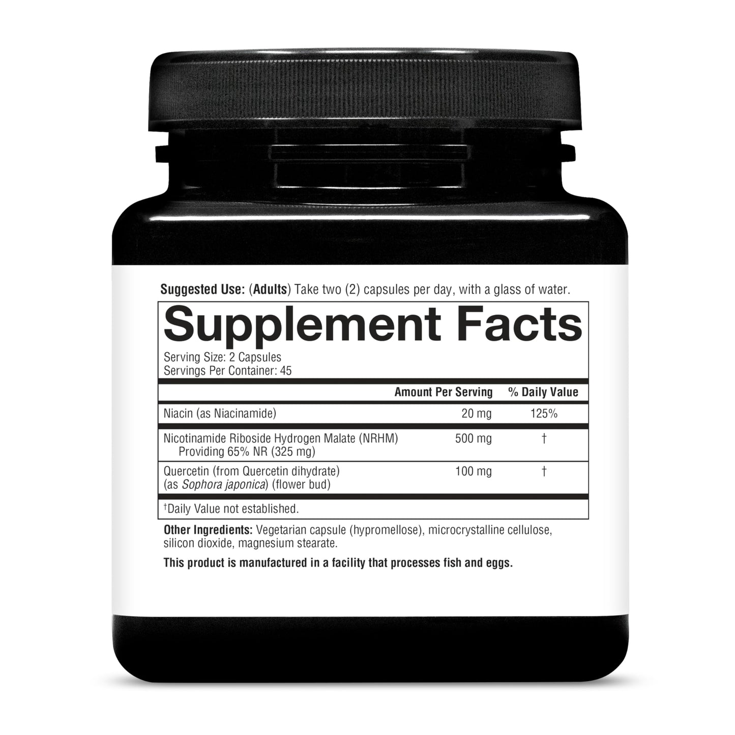 Youtheory Longevity NR Nicotinamide Riboside NAD+ Supplement, Vegetarian Capsules, 90 Count