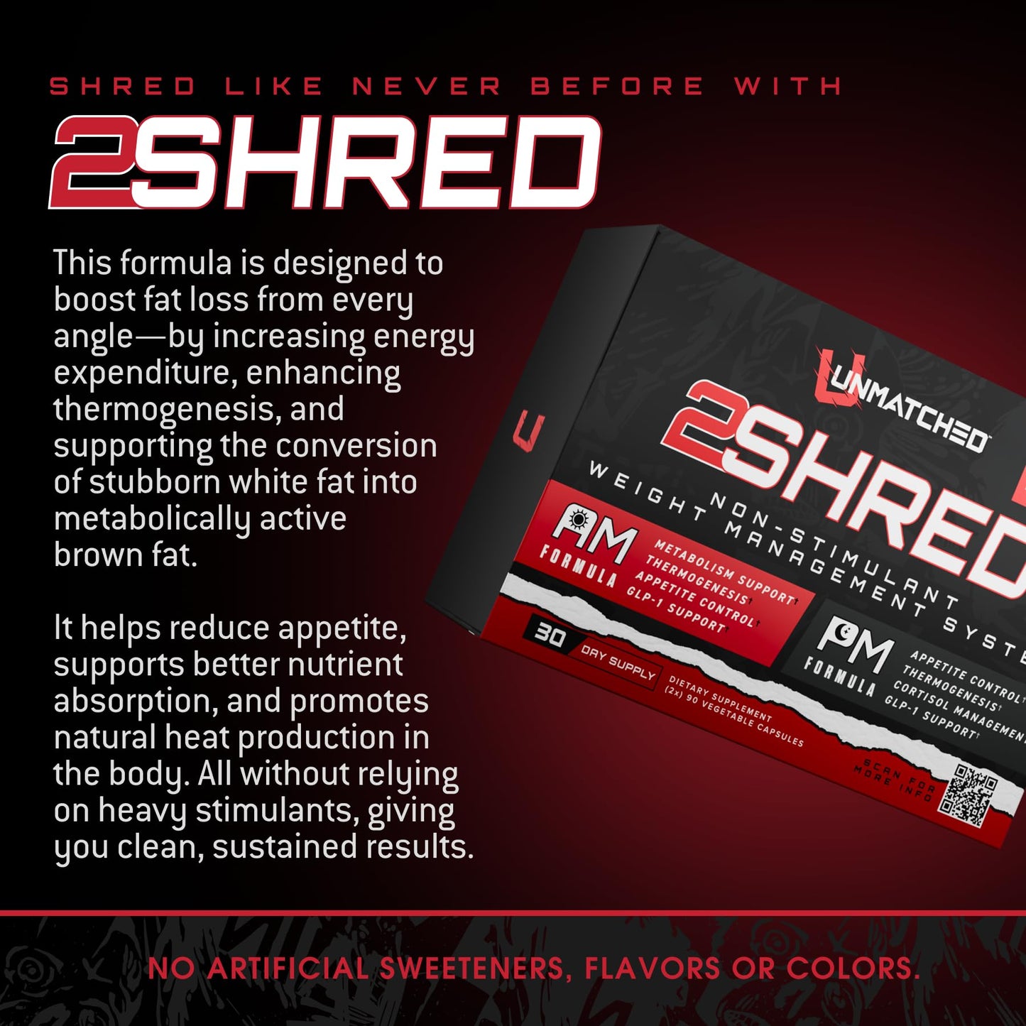 Unmatched 2Shred AM + PM Weight Management Support 180 Capsules