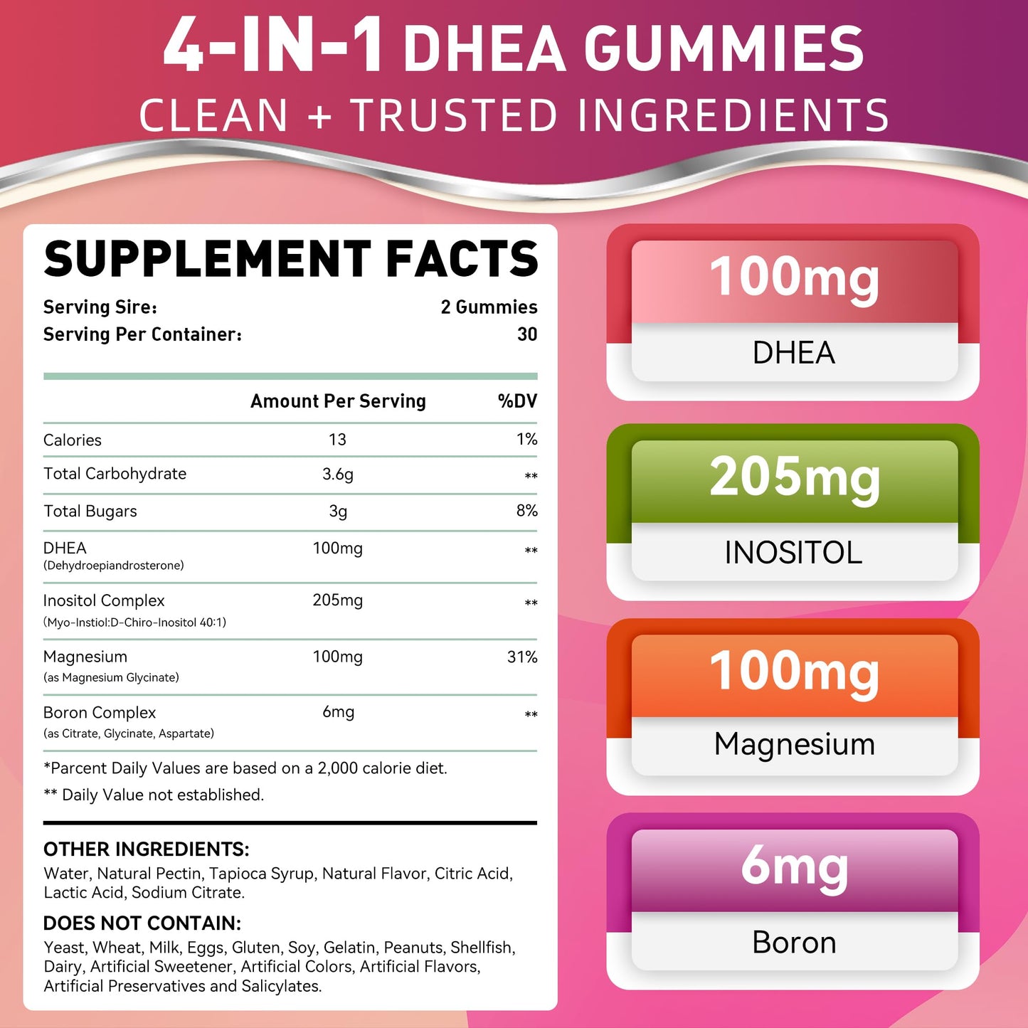 NIUTRLUXE DHEA Gummies 60 Count