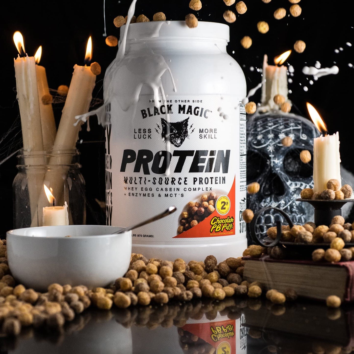 Black Magic Protein Powder (Chocolate PB Puffs) 32 Servings