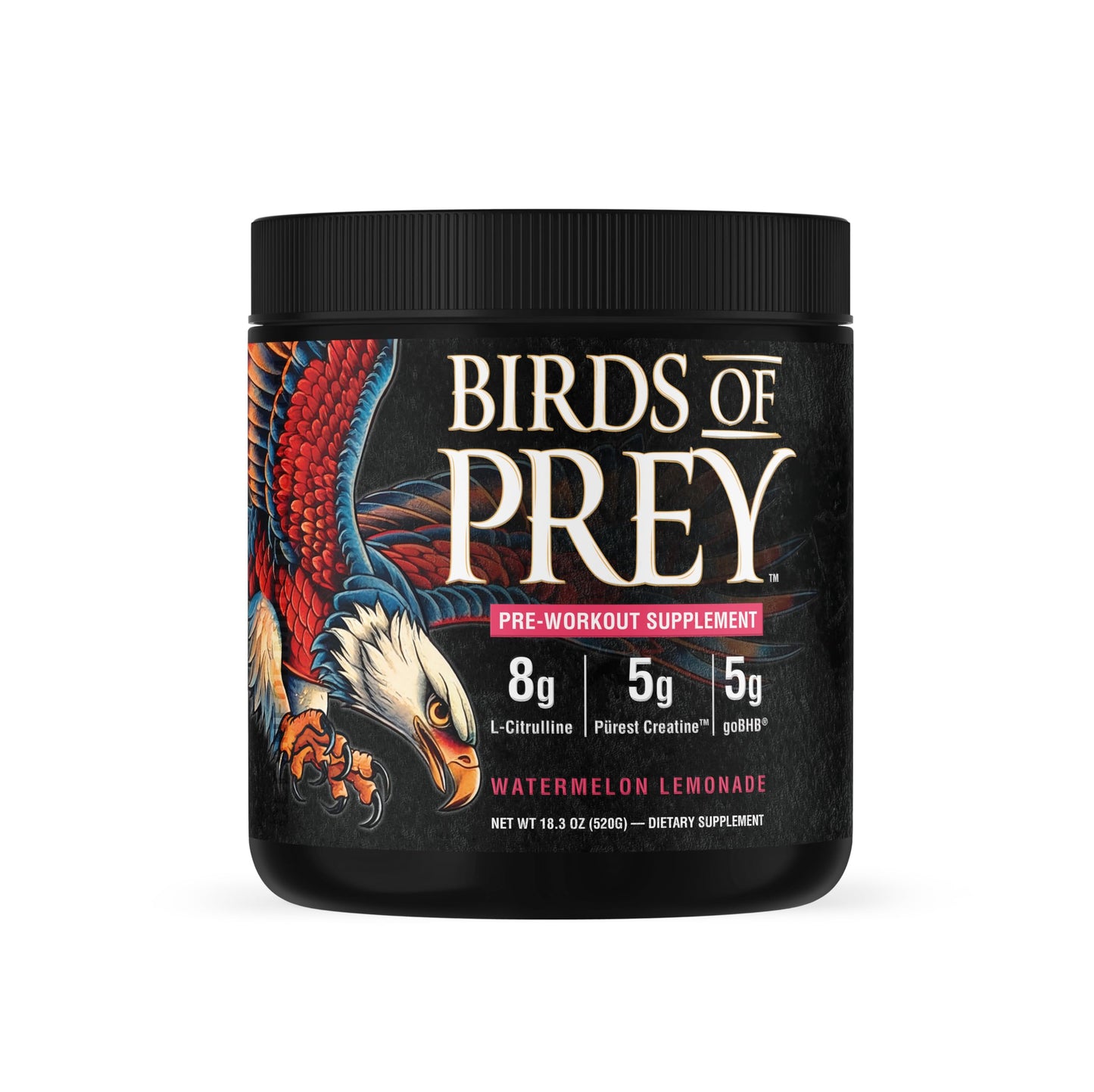 CleanForm Nutrition Birds of Prey goBHB® Caffeine-Free Pre-Workout Powder, 18.3 oz