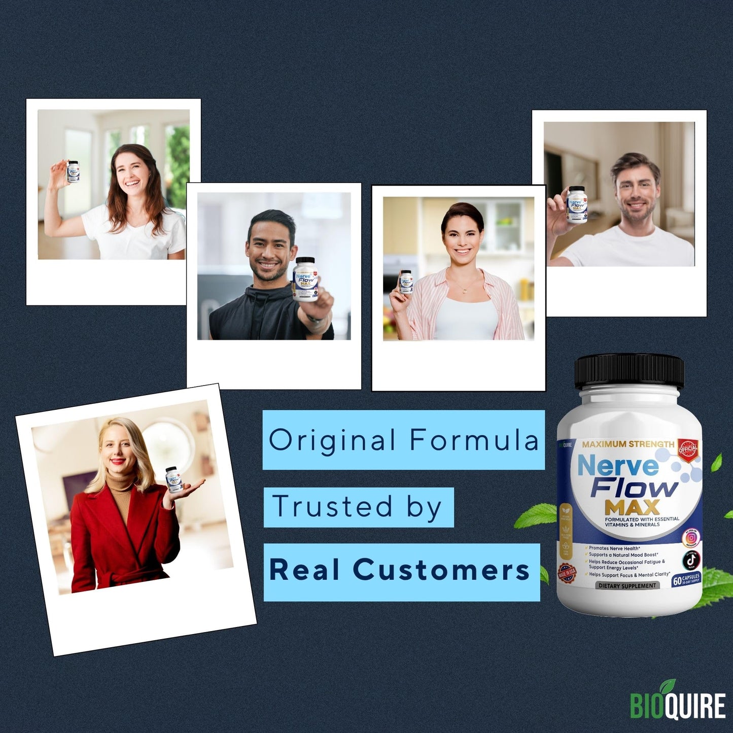 BIOQUIRE Nerve Flow MAX Dietary Supplement 60 Capsules