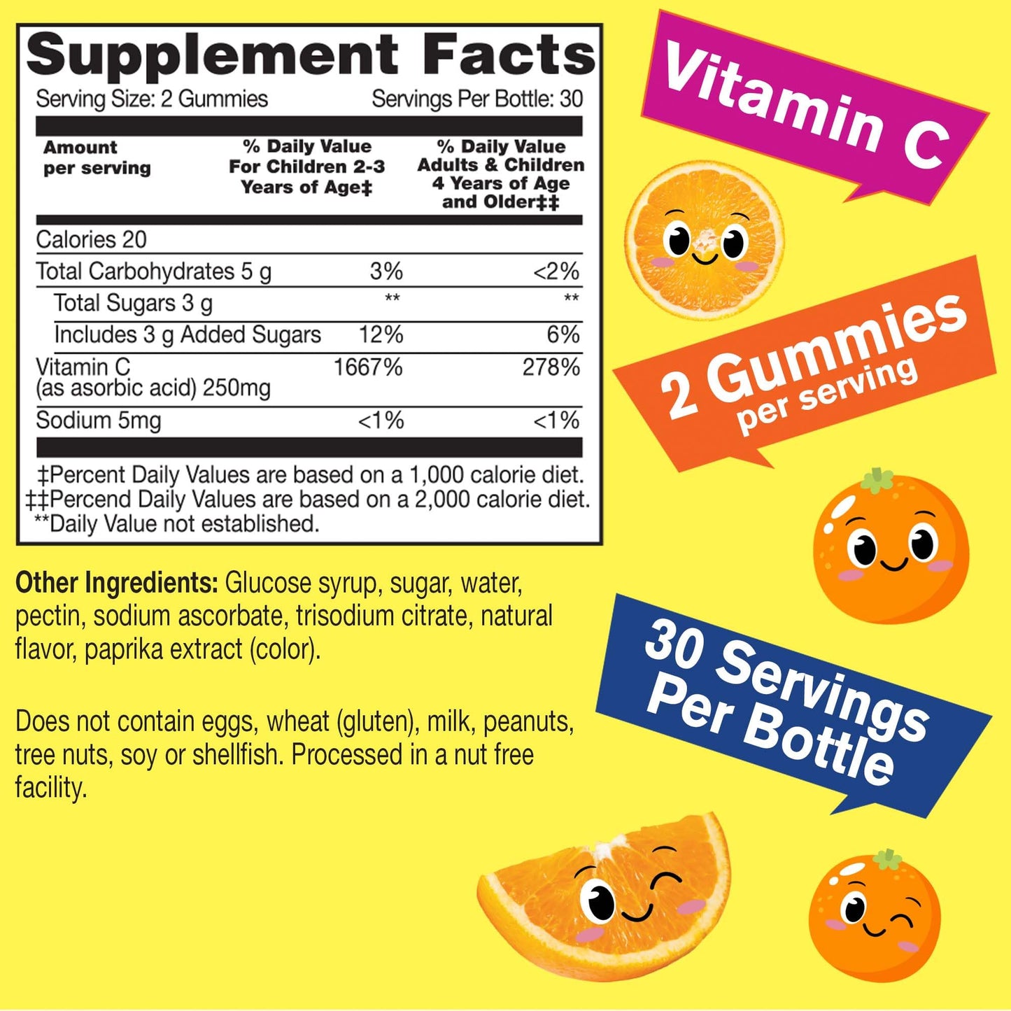 WellYeah Kids Vitamin C Gummies, 120 Gummies