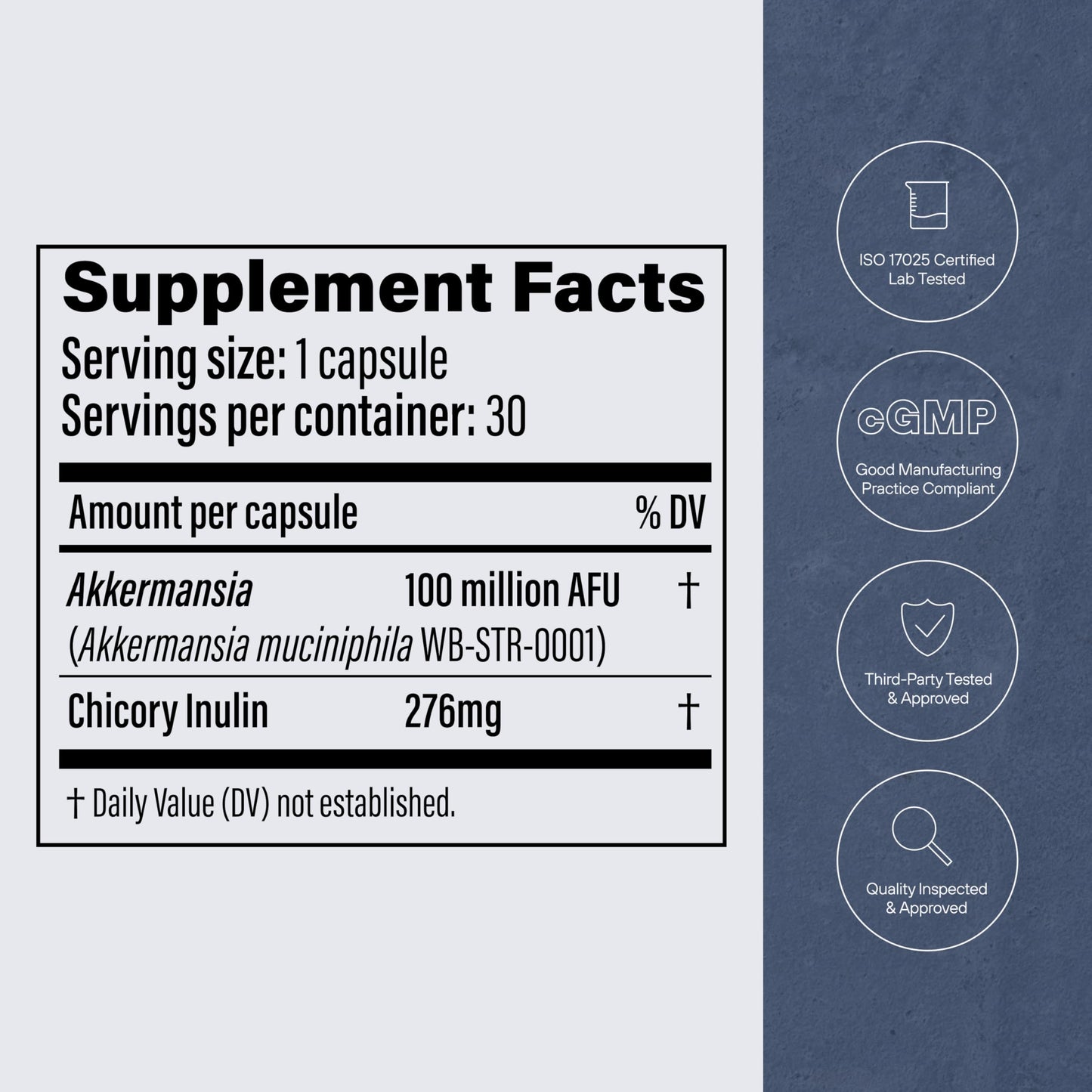 Pendulum Akkermansia Probiotic with Prebiotic Fiber Capsules 30