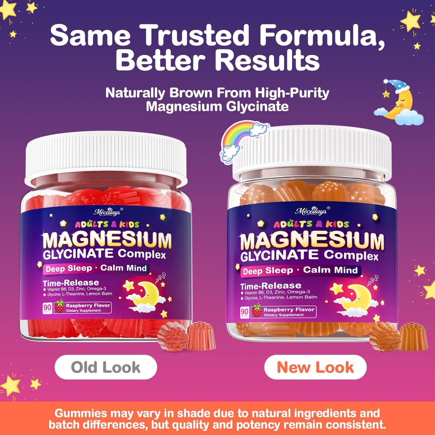 Meceilays Magnesium Glycinate Gummies 90 Count