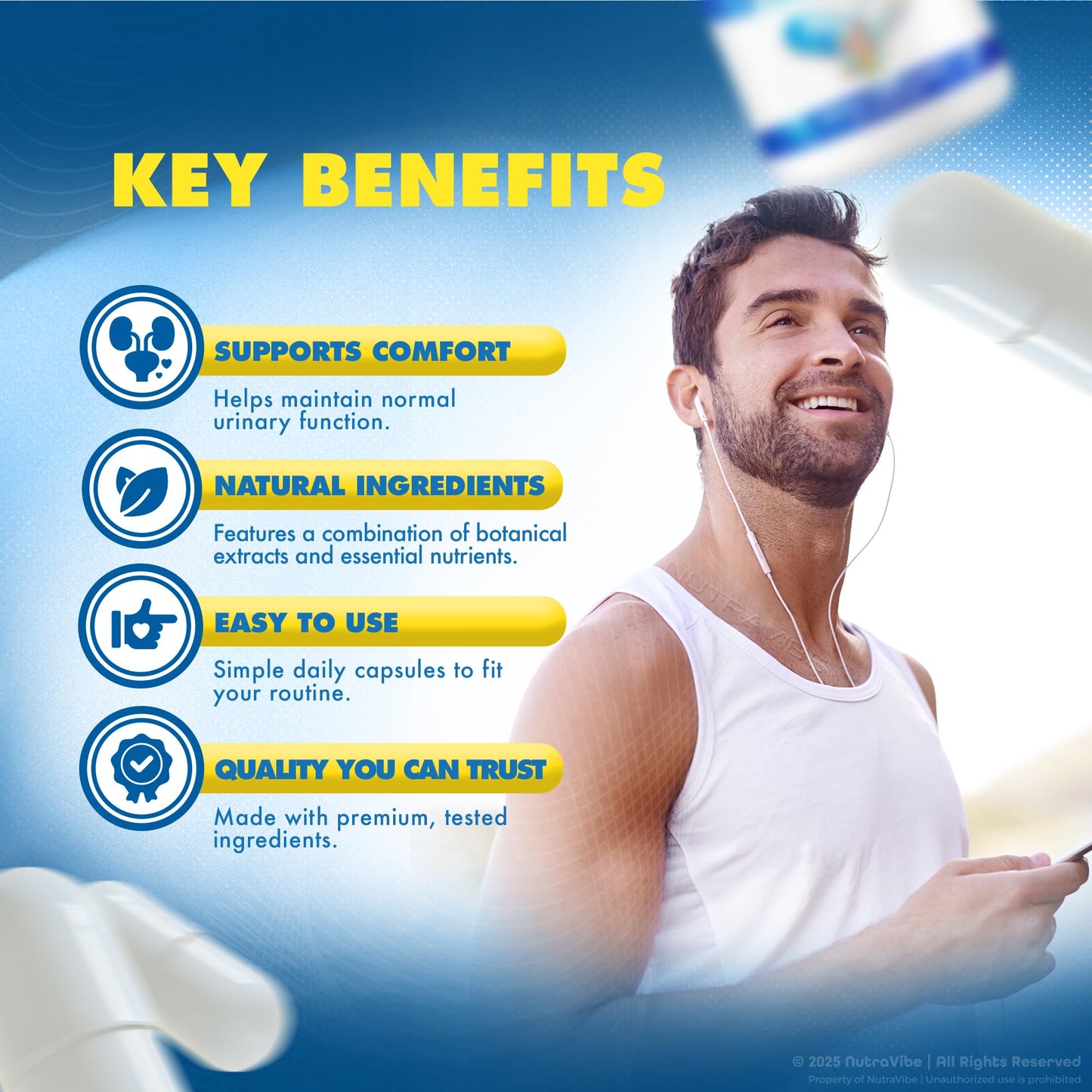 NutraVibe Prosto Max ProstoMax Capsules, 120 Capsules