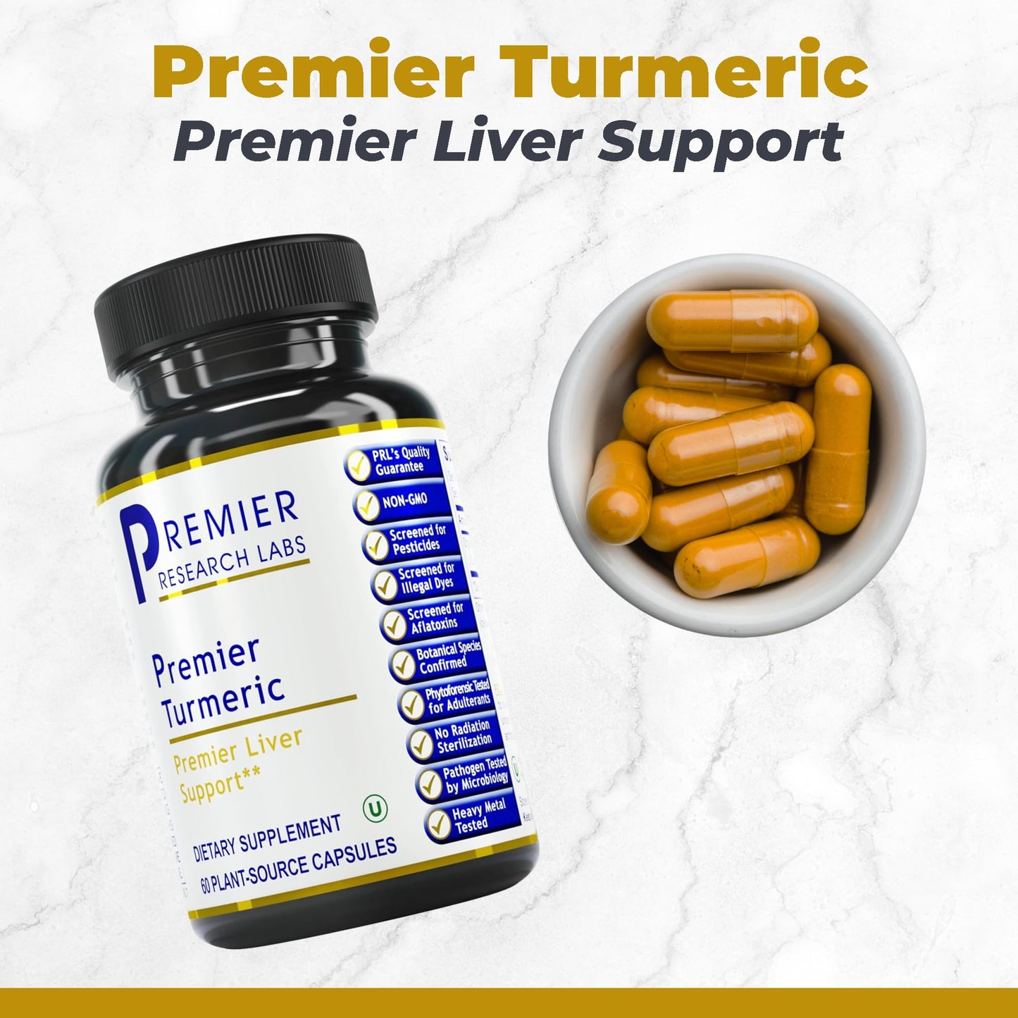 Premier Research Labs Turmeric Capsules 60 Capsules