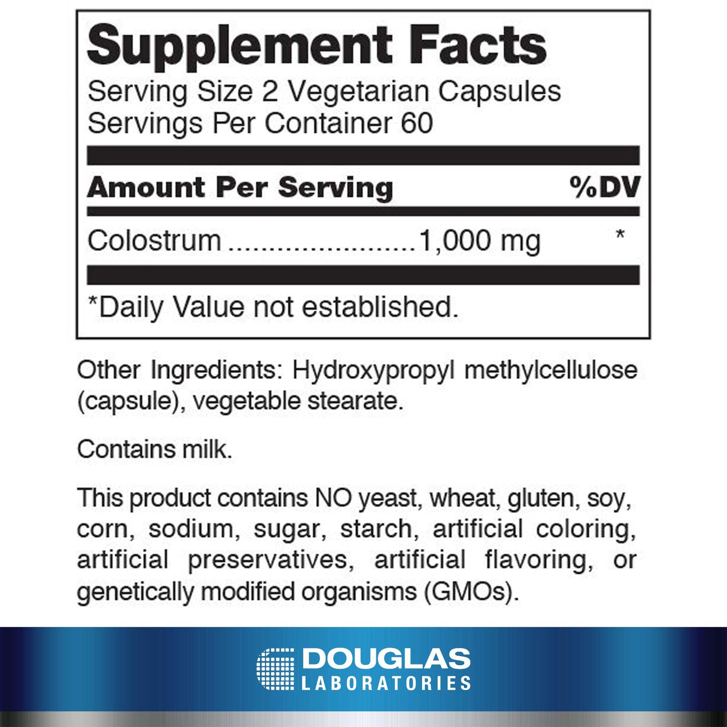 Douglas Laboratories Colostrum Capsules 120