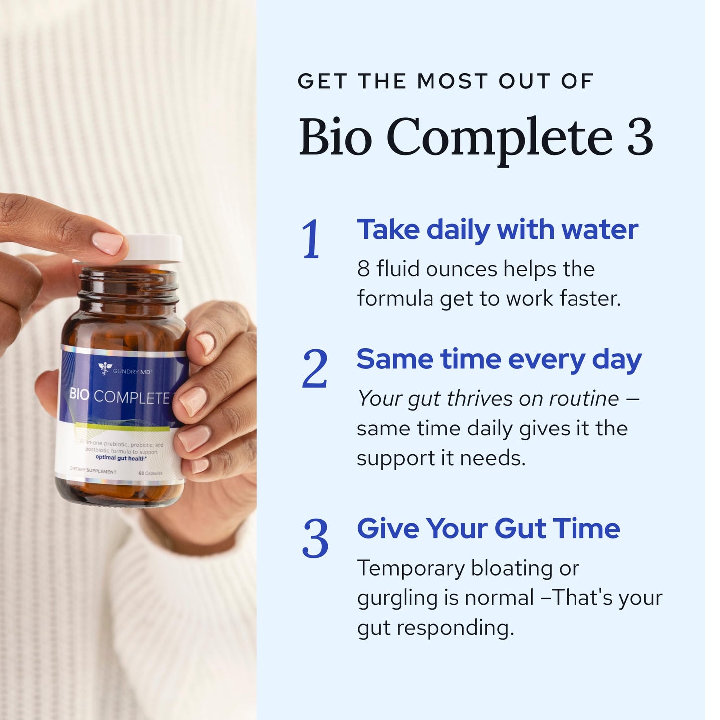 Gundry MD Bio Complete 3 Capsule 60 Count