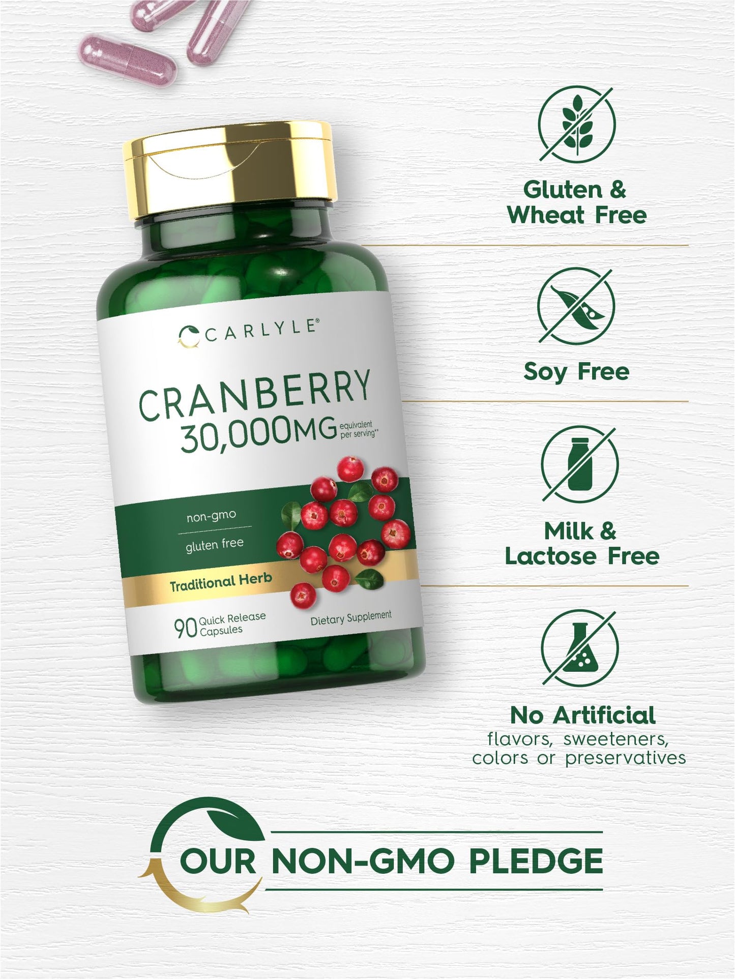 Carlyle Cranberry Supplement 90 Capsules