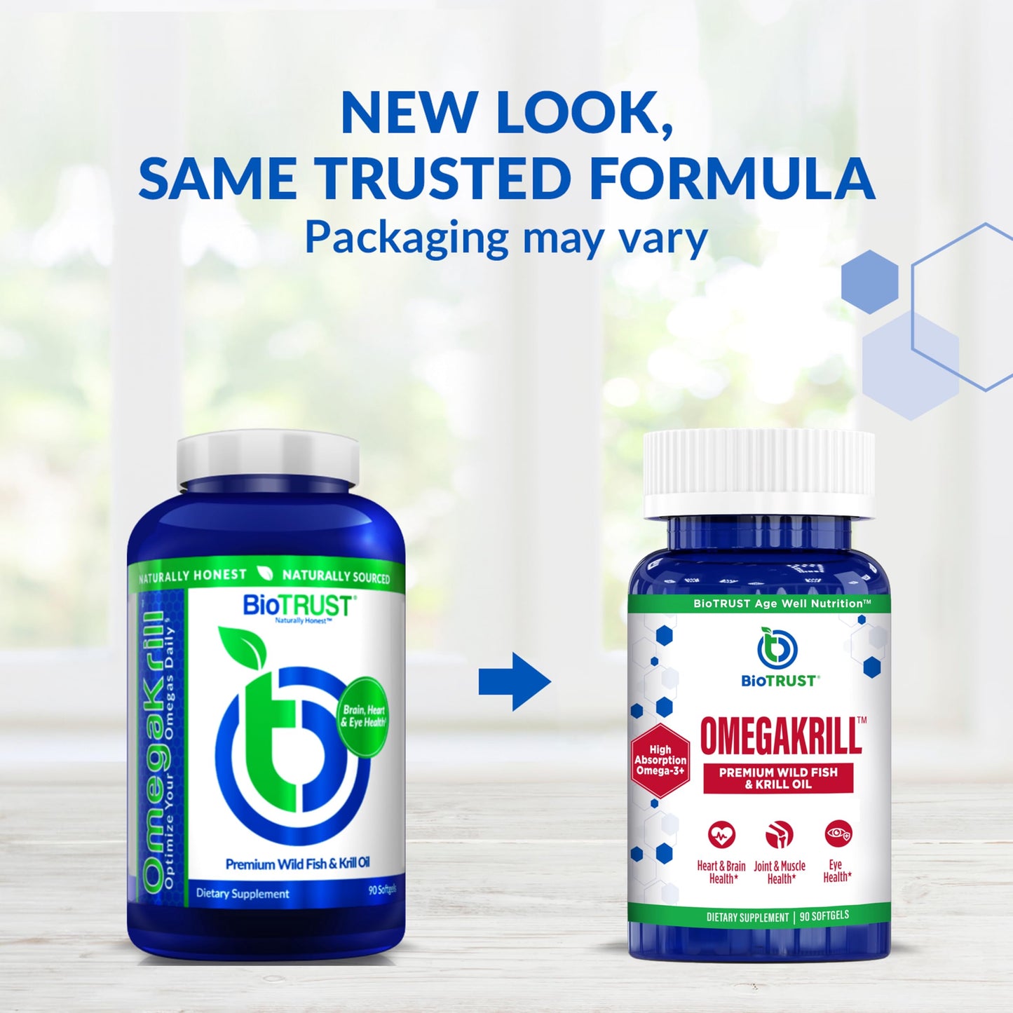 BioTrust OmegaKrill EPA & DHA Omega-3 Softgels, 90 Count