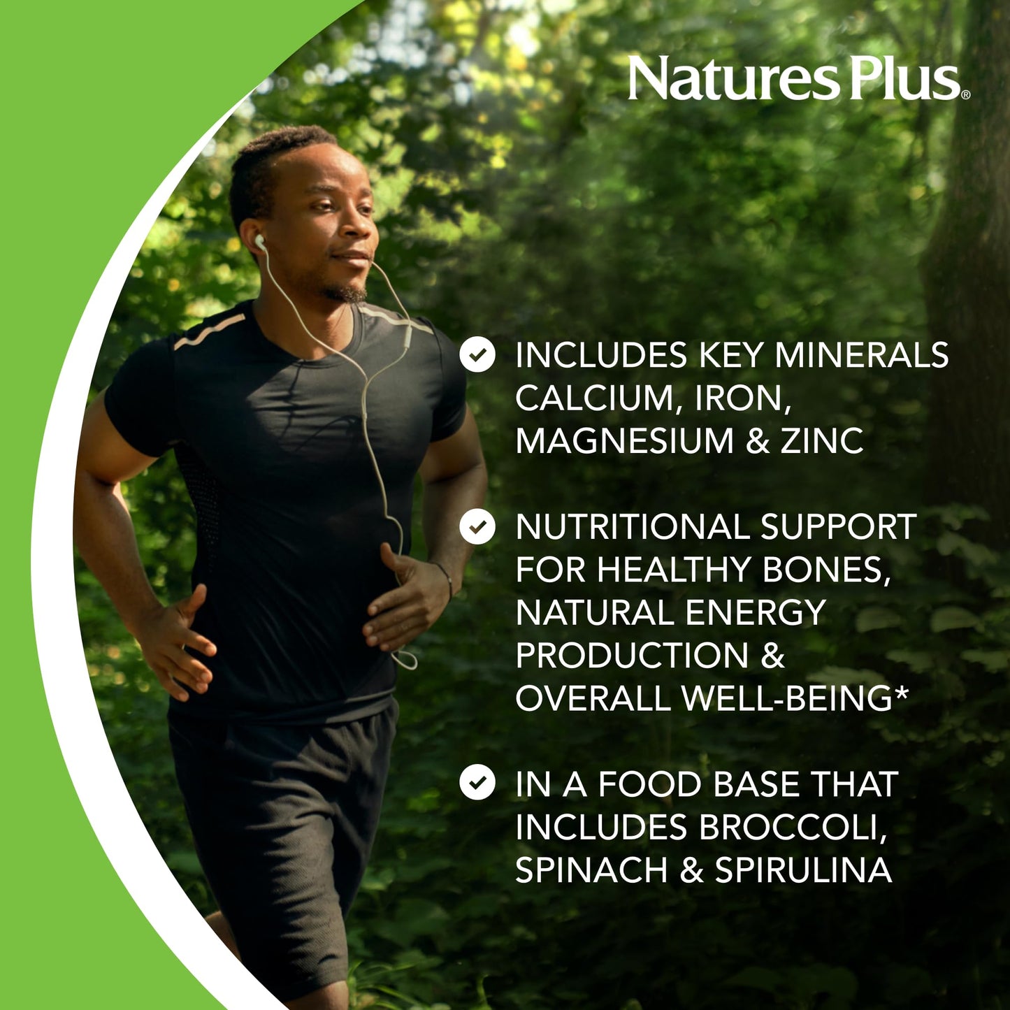 NaturesPlus Ultra-Mins Multi Mineral Complex with Calcium, Iron, Magnesium & Zinc Tablet 360 Count