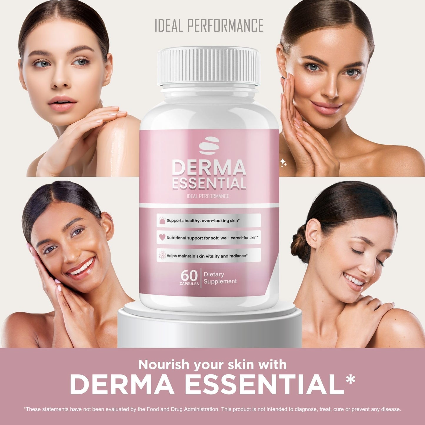IDEAL PERFORMANCE Derma Essential Capsules, 60 Count