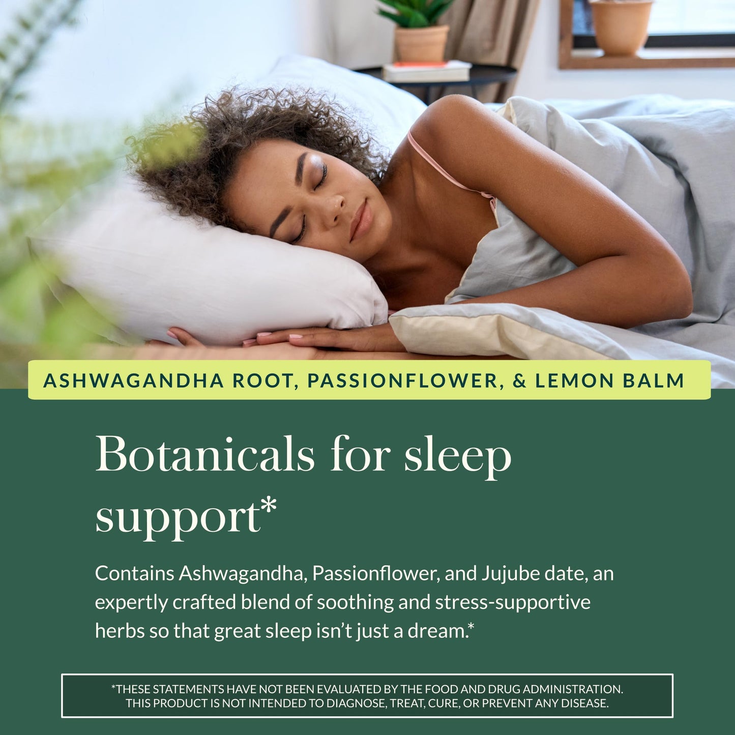 Gaia Herbs Sleep Gummies - Sleep Support, Ashwagandha, Reishi Mushroom & Passionflower, Cherry Orange - 40 Gummies