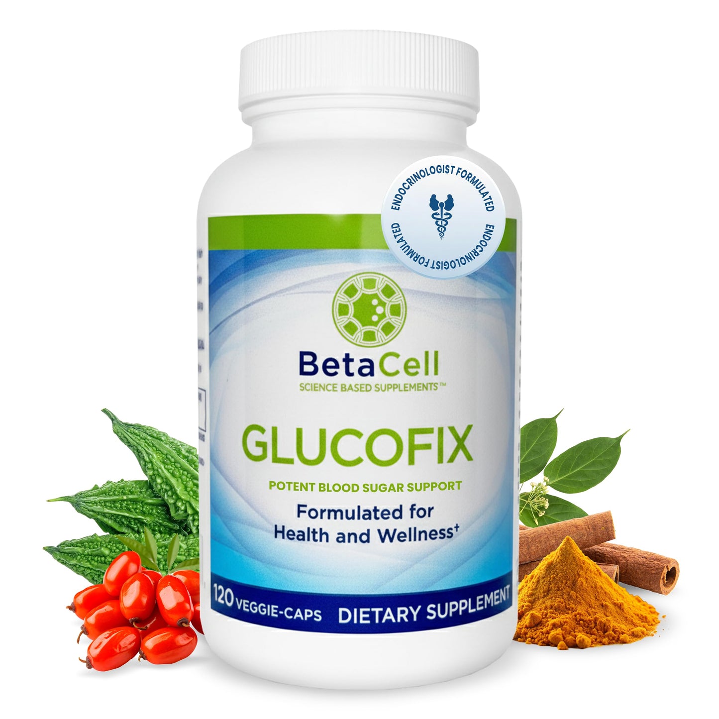 BETACELL Glucofix Berberine Supplement Capsules, 120 Count
