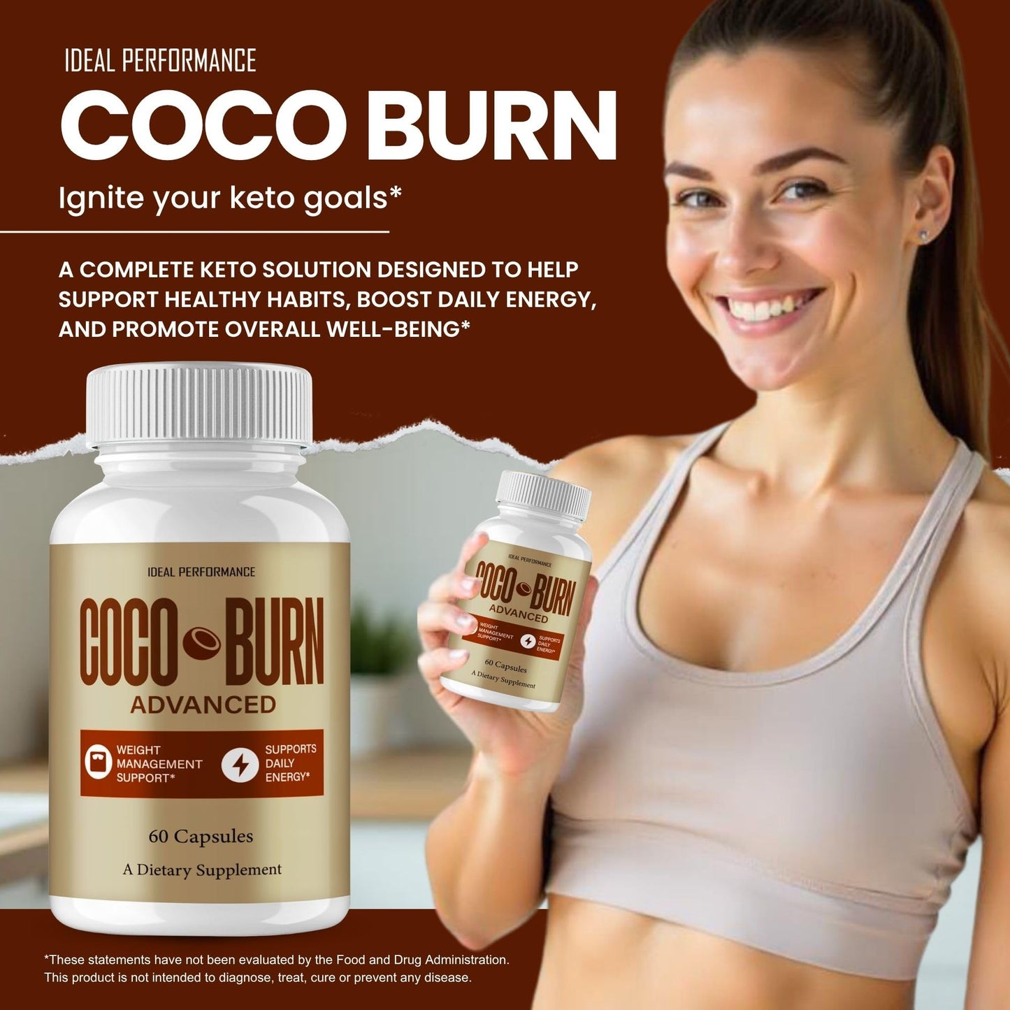 IDEAL PERFORMANCE Coco Burn Capsules 120 Capsules