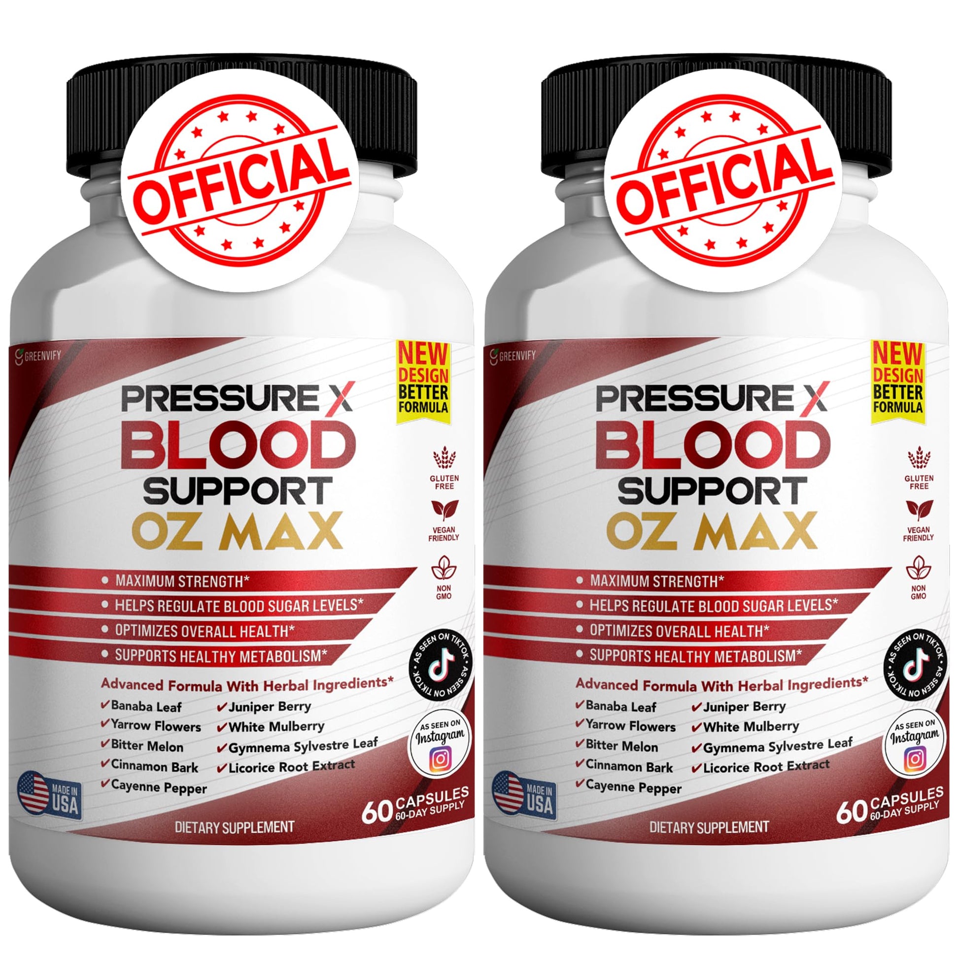 GREENVIFY Pressure X Blood Support Capsules 60 Count