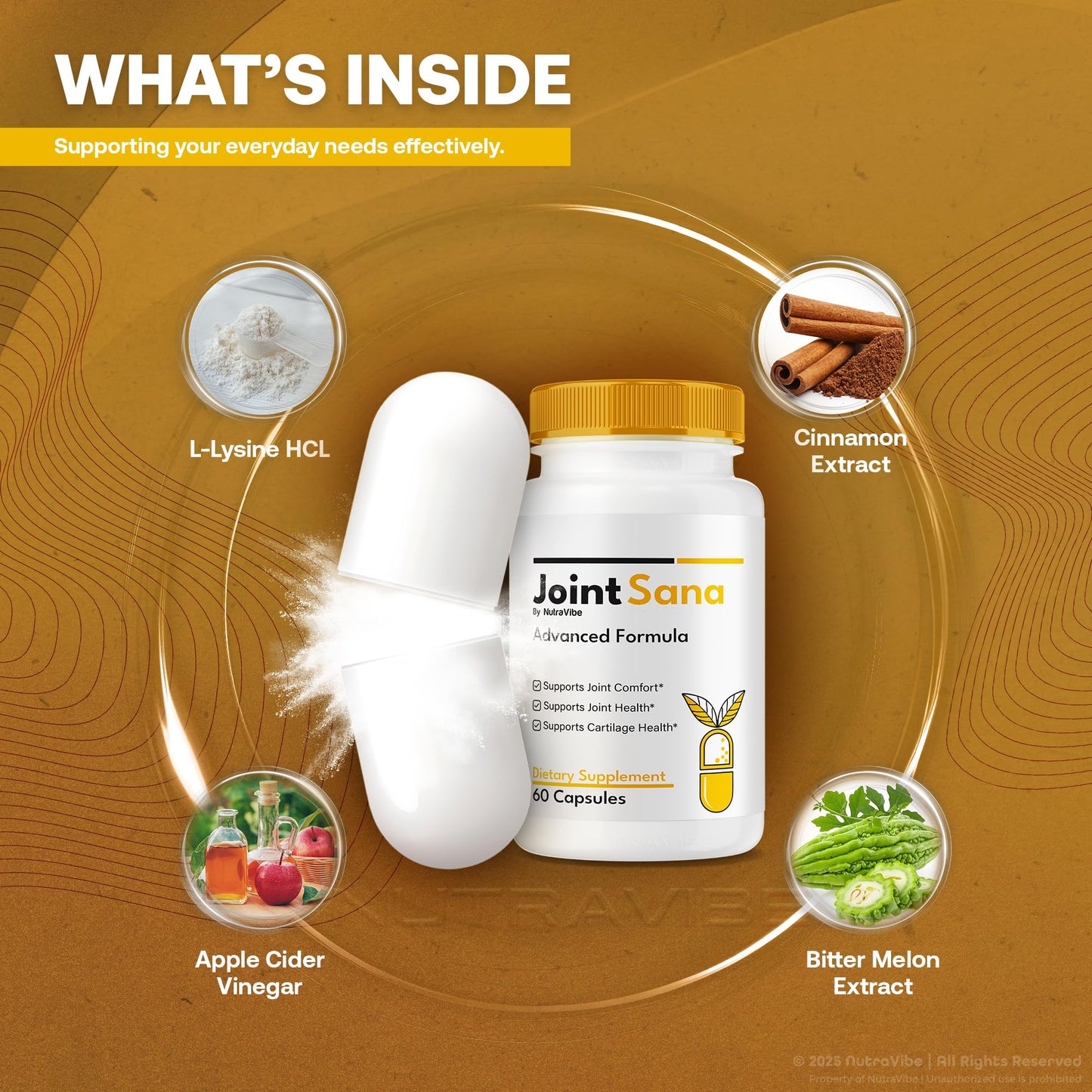NutraVibe Joint Sana Capsules, 120 Count