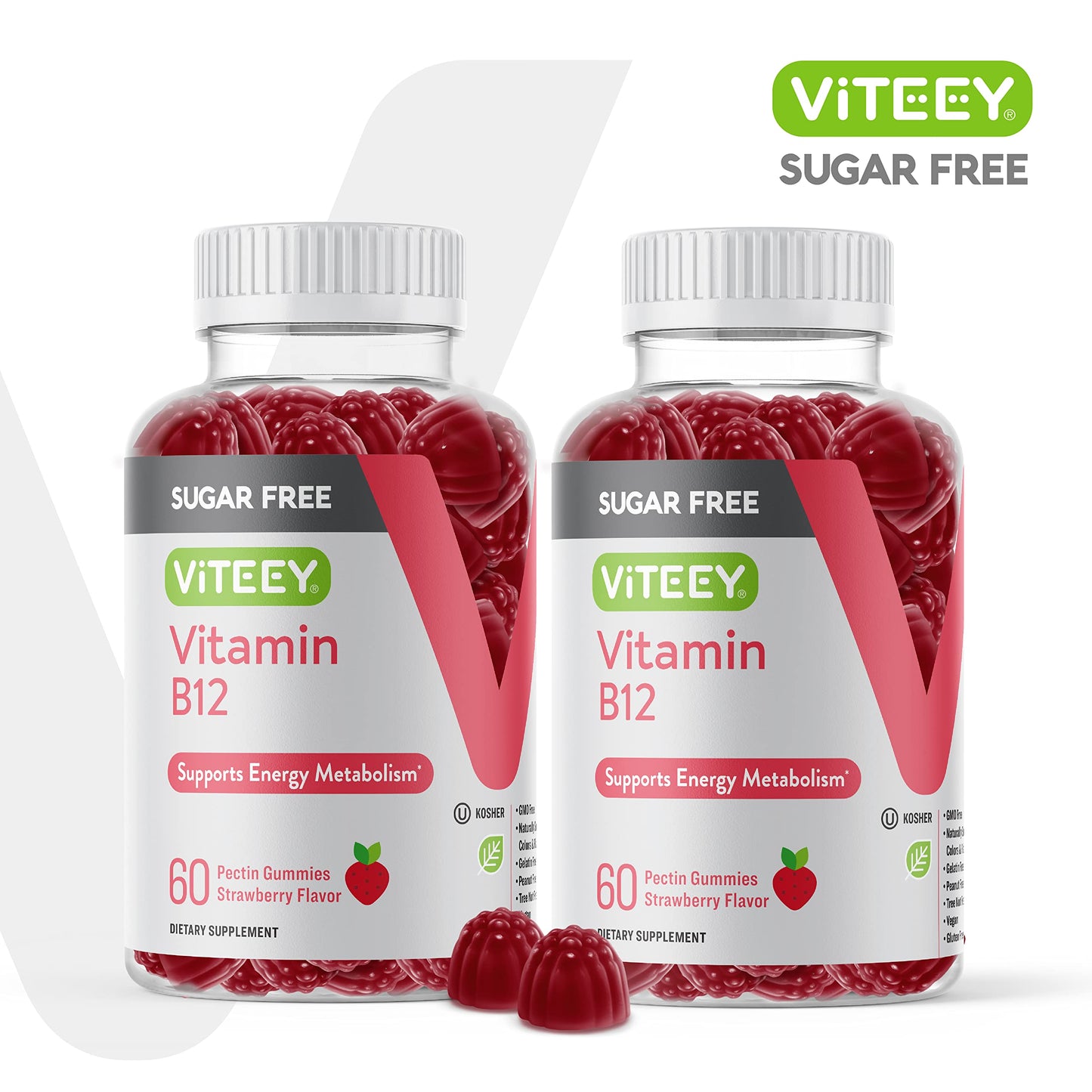 Viteey Vitamin B12 1000mcg Gummies, 120 Count