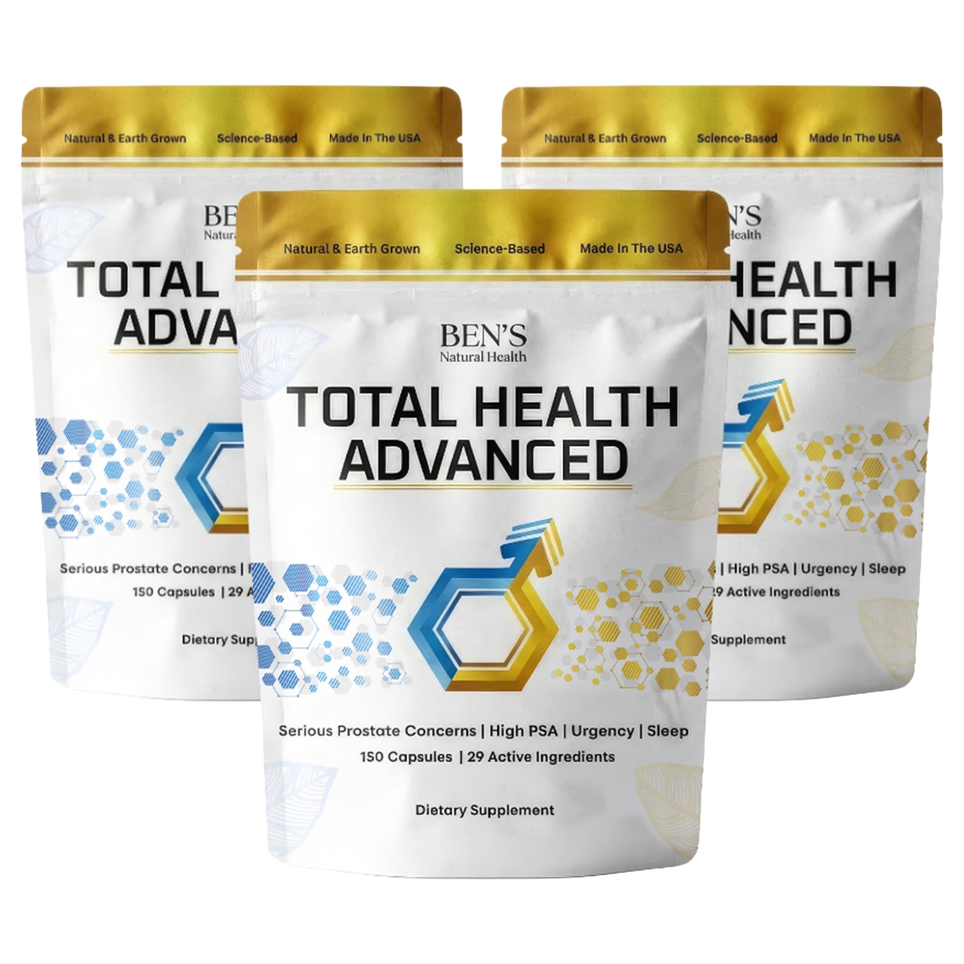 Ben's Natural Health Total Health Advanced Prostate Support Supplement Capsules 450