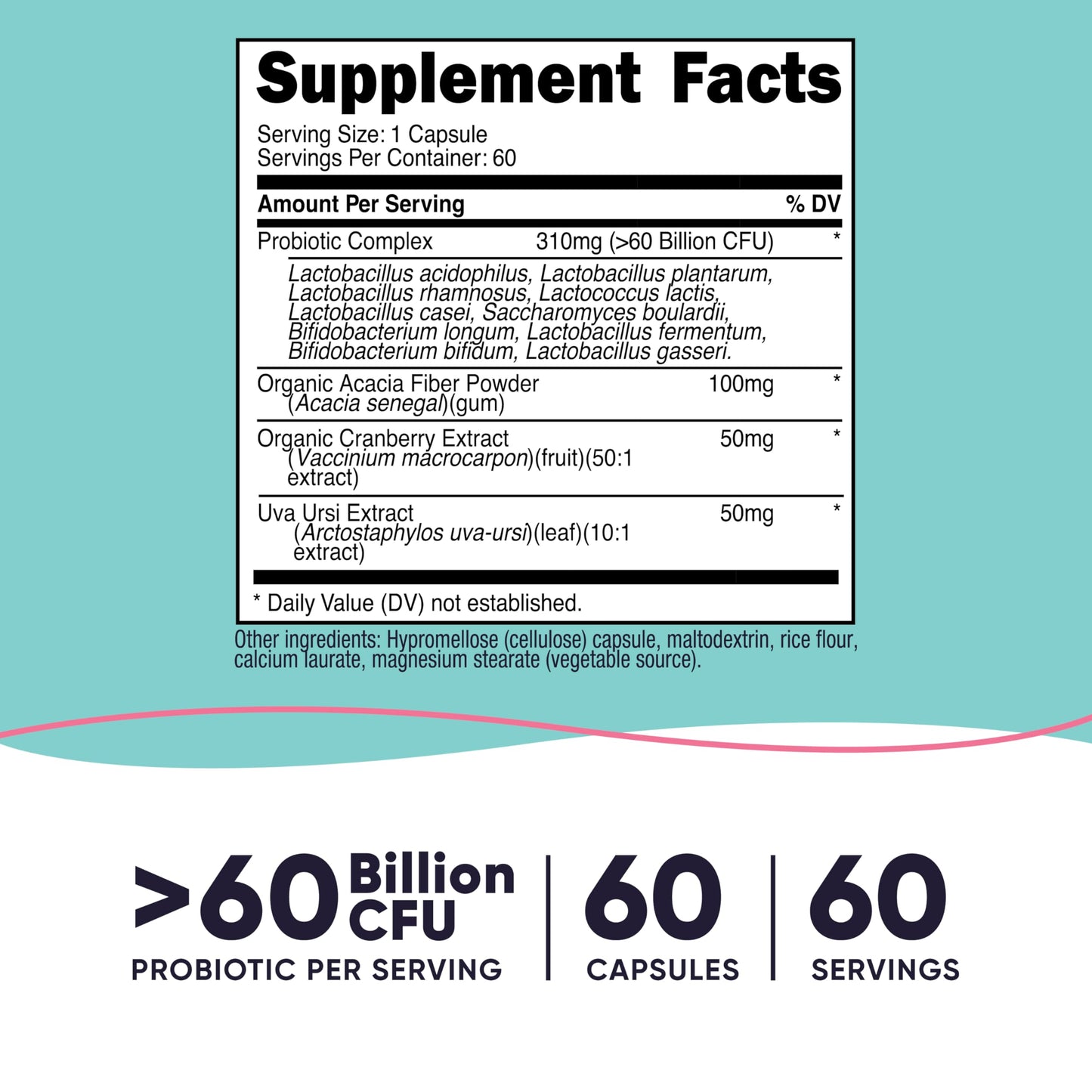 Nutricost Probiotic for Women 60 Billion CFU Capsule, 60 Count