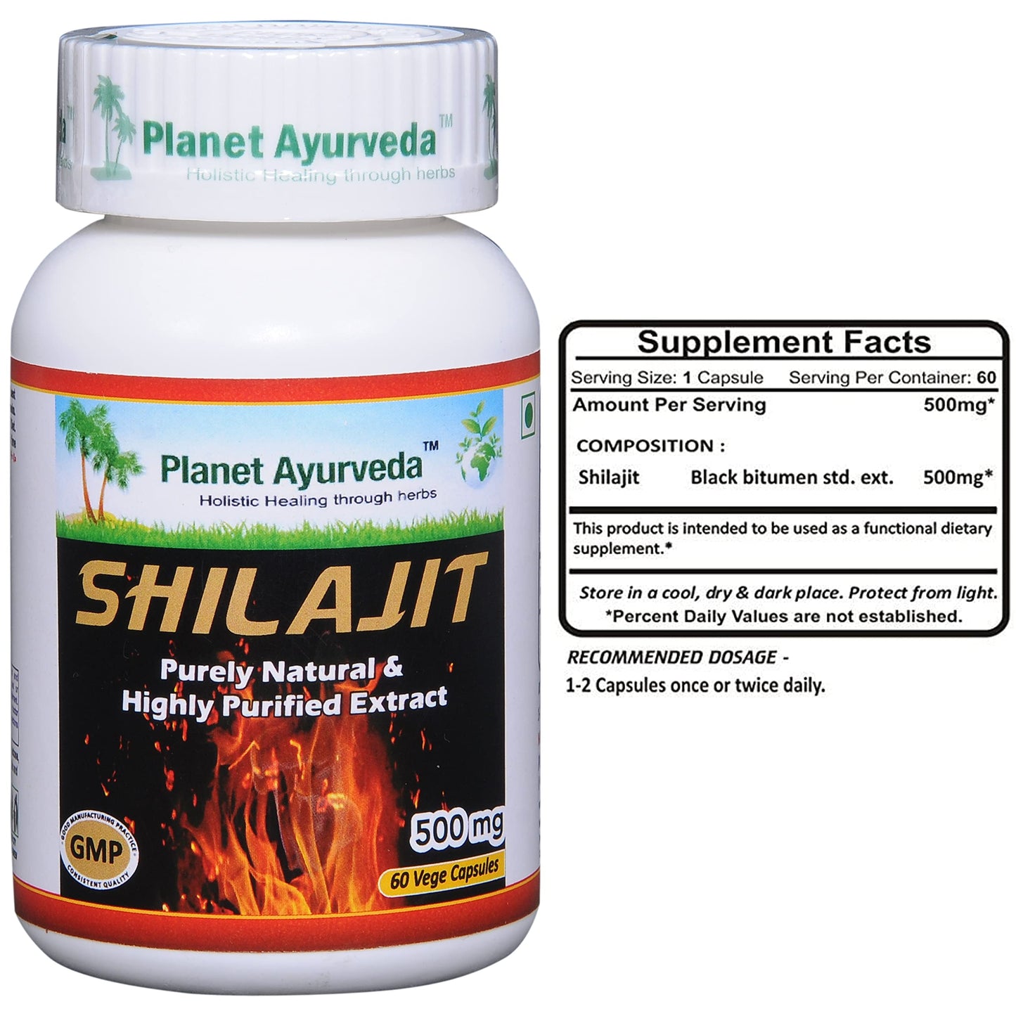 Planet Ayurveda Shilajit Capsules 120 Count