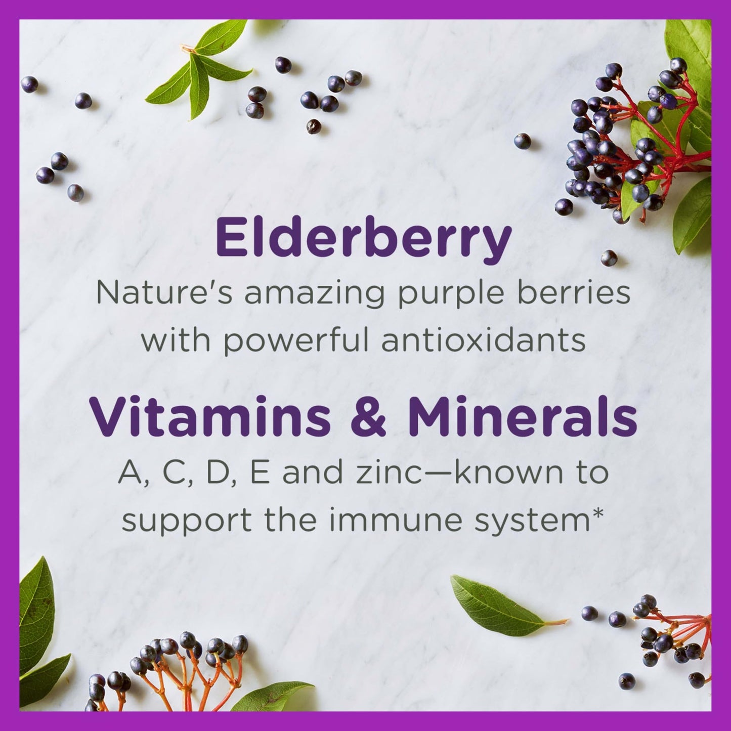 Zarbee's Kids Elderberry Immune Support Gummies, 21 Count