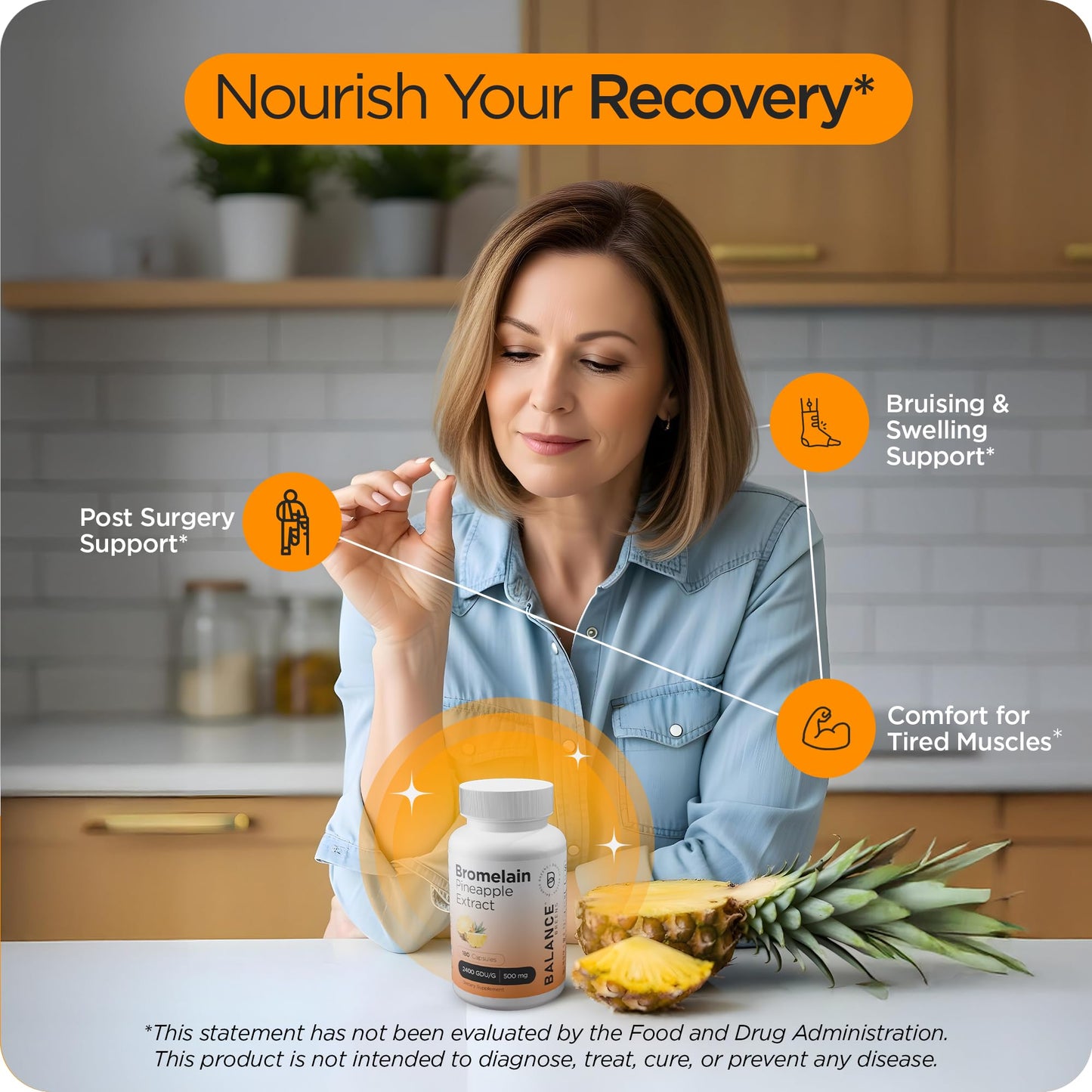 Balancebreens Bromelain 500mg Capsule, 720 Capsules