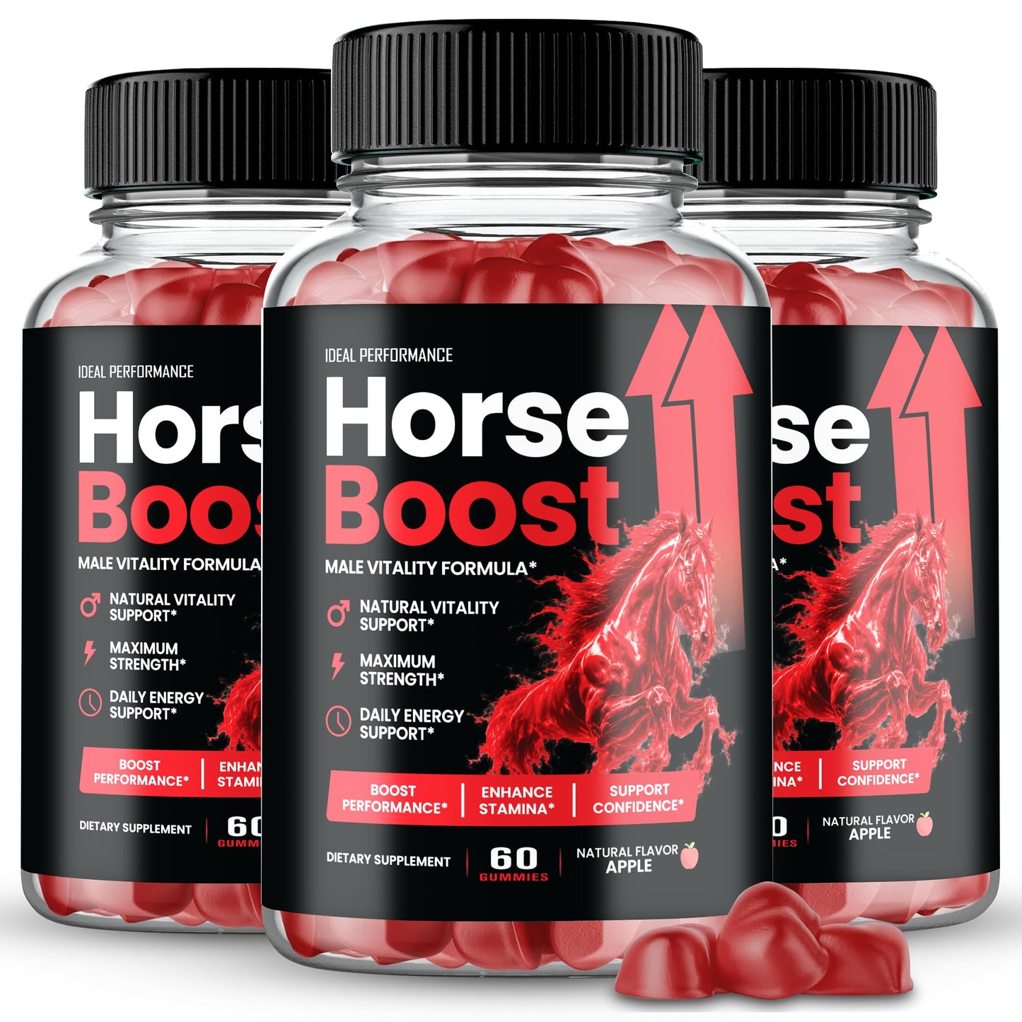 IDEAL PERFORMANCE Horse Boost for Men 180 Gummies