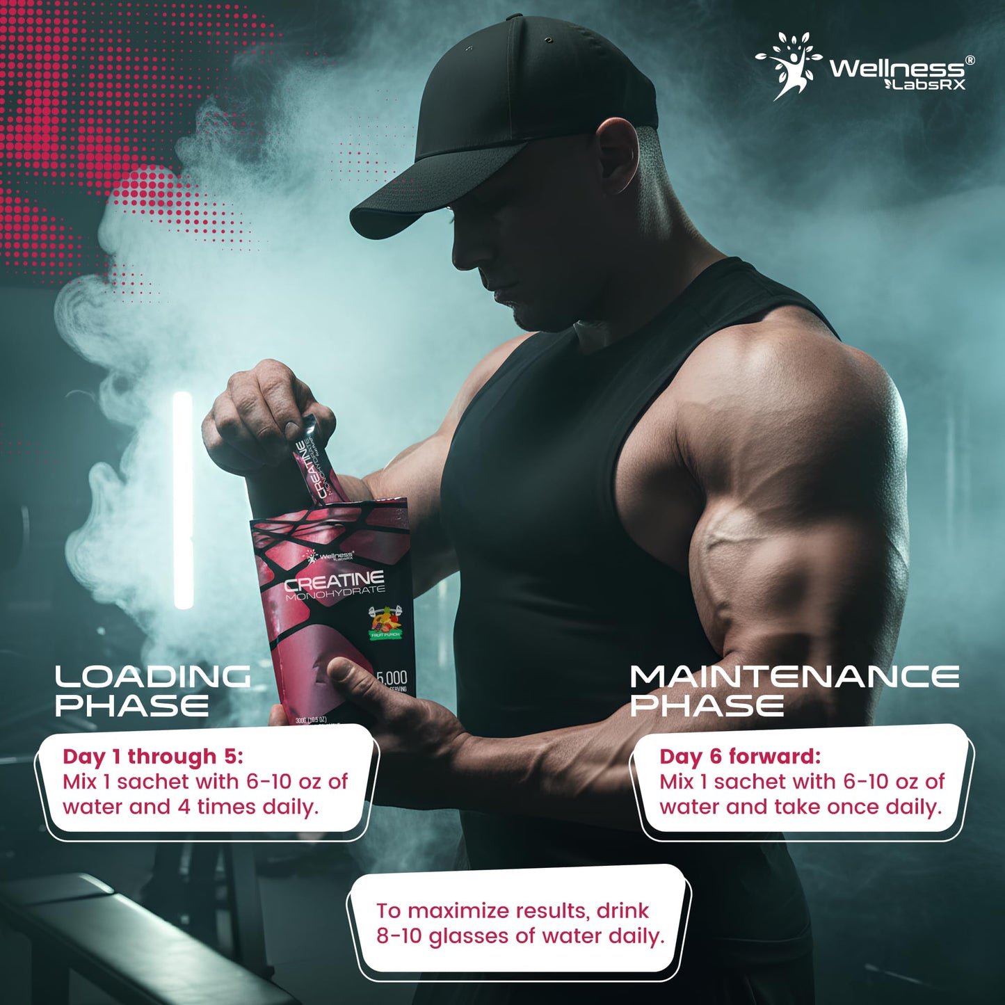 WELLNESS LABSRX Creatine Monohydrate Powder 10.5 oz