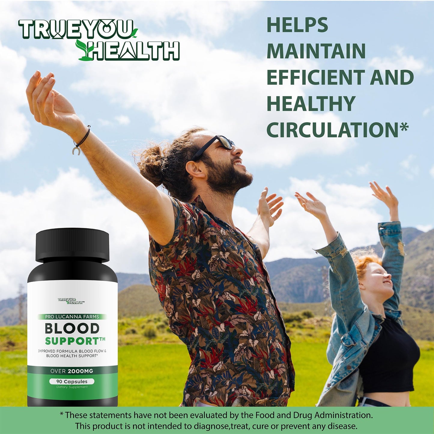 True You Health Blood Flow Support Capsule 90 Count
