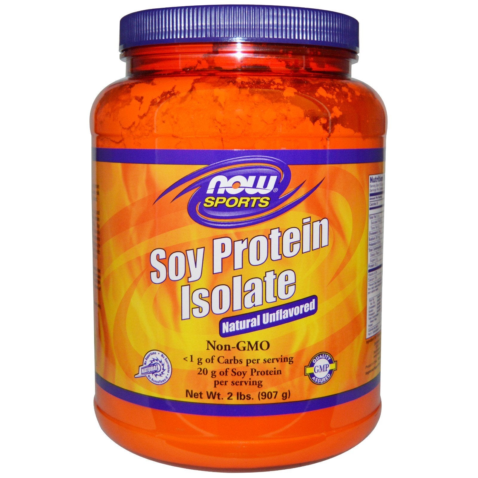 NOW Foods Soy Protein Isolate Non-GMO Unflavored Protein Powder, 2 lb (Pack of 2)