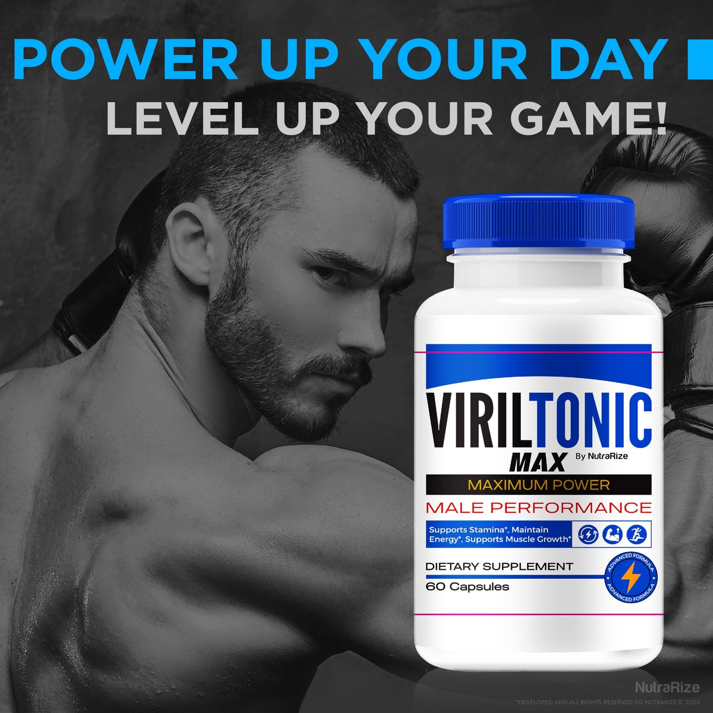 NutraRize VirilTonic Max for Men Capsules 300 Capsules