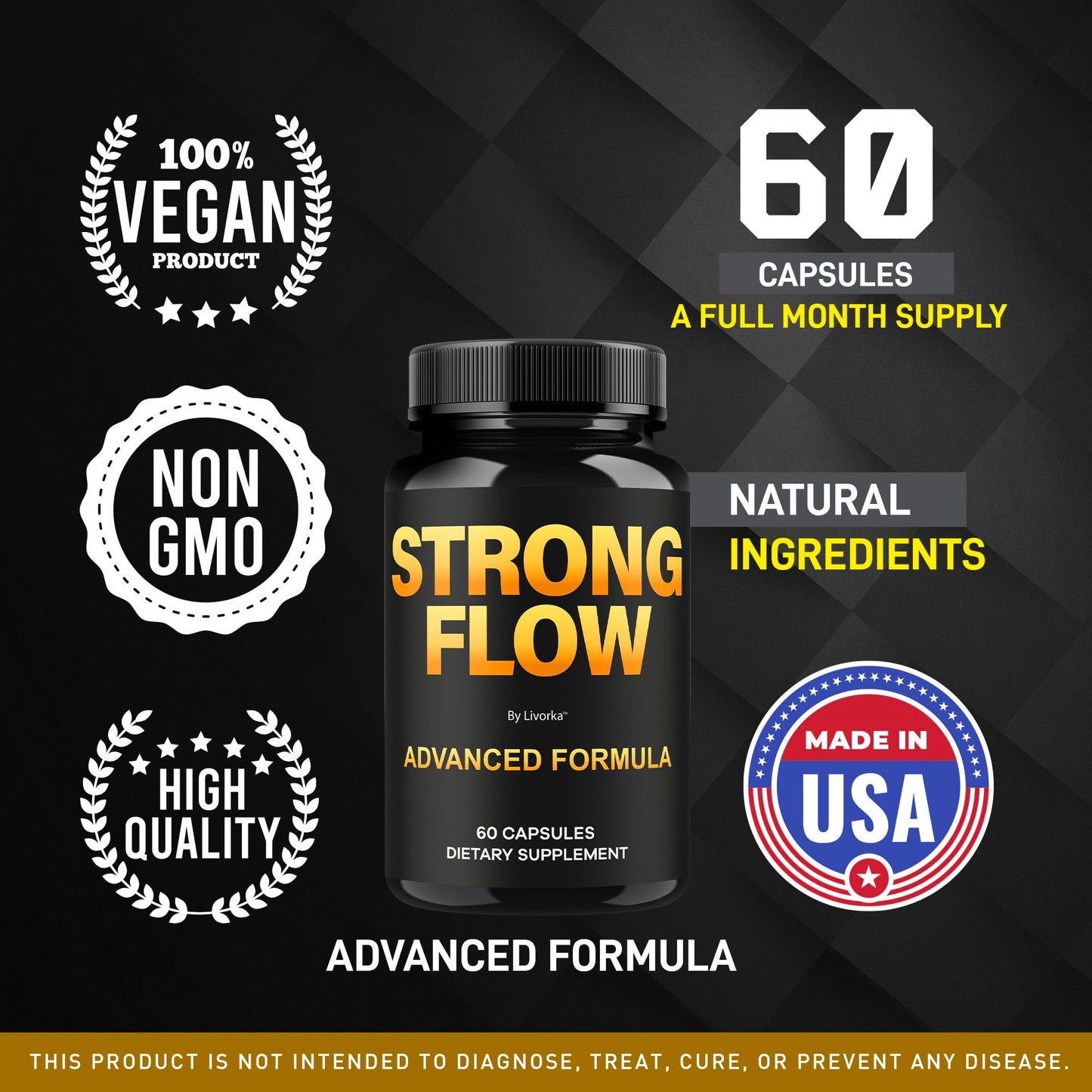LIVORKA Strong Flow Capsules, 300 Capsules