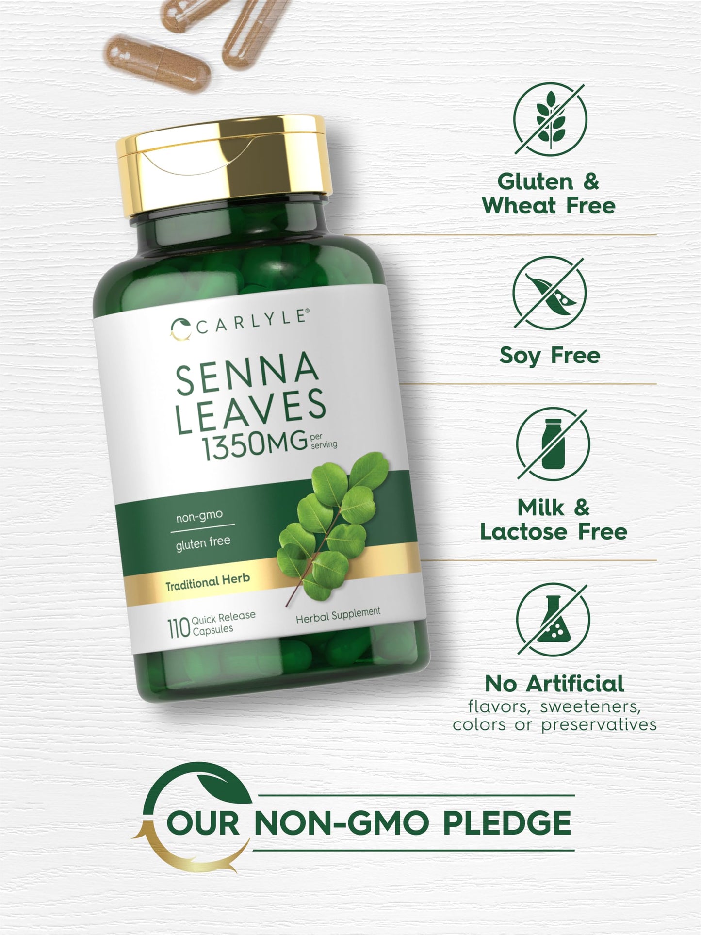Carlyle Senna Leaves Supplement Capsule 110 Capsules
