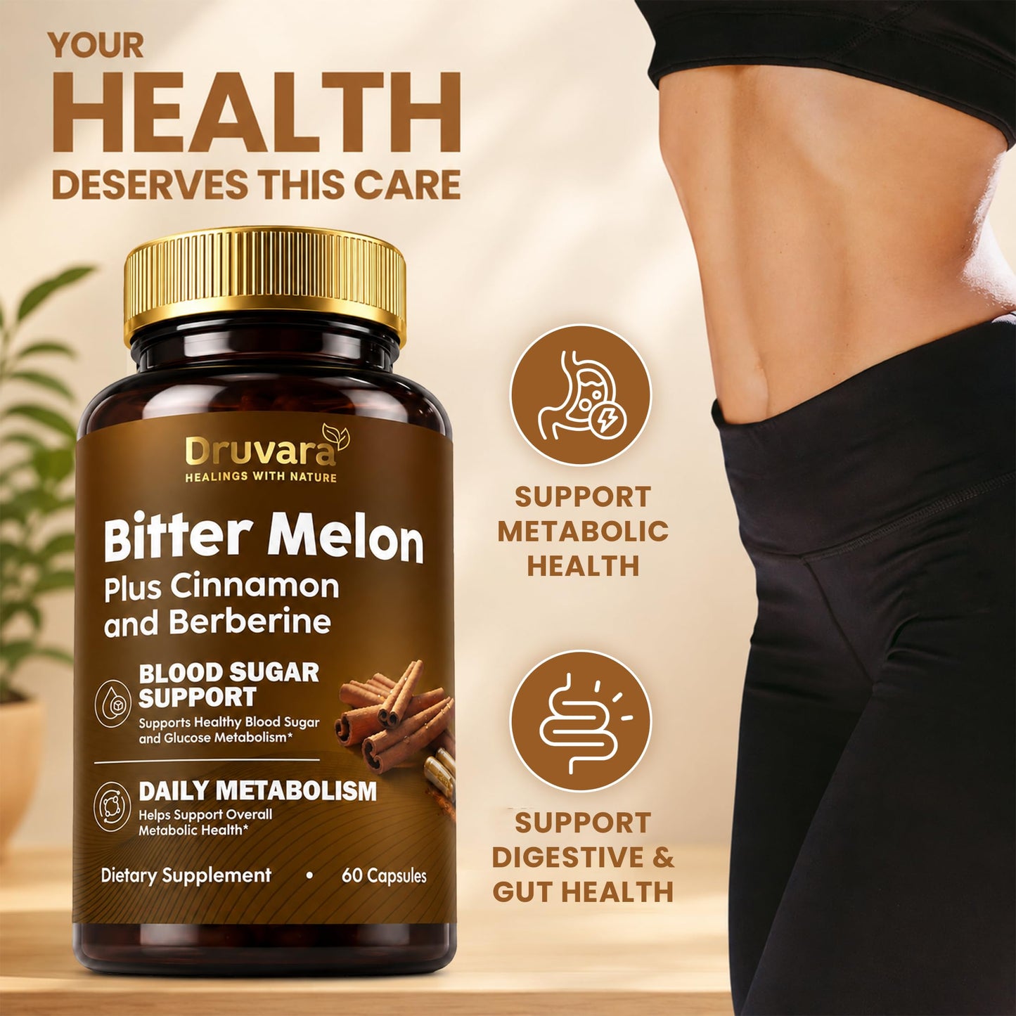 Druvara Bitter Melon Capsules, 60 Capsules
