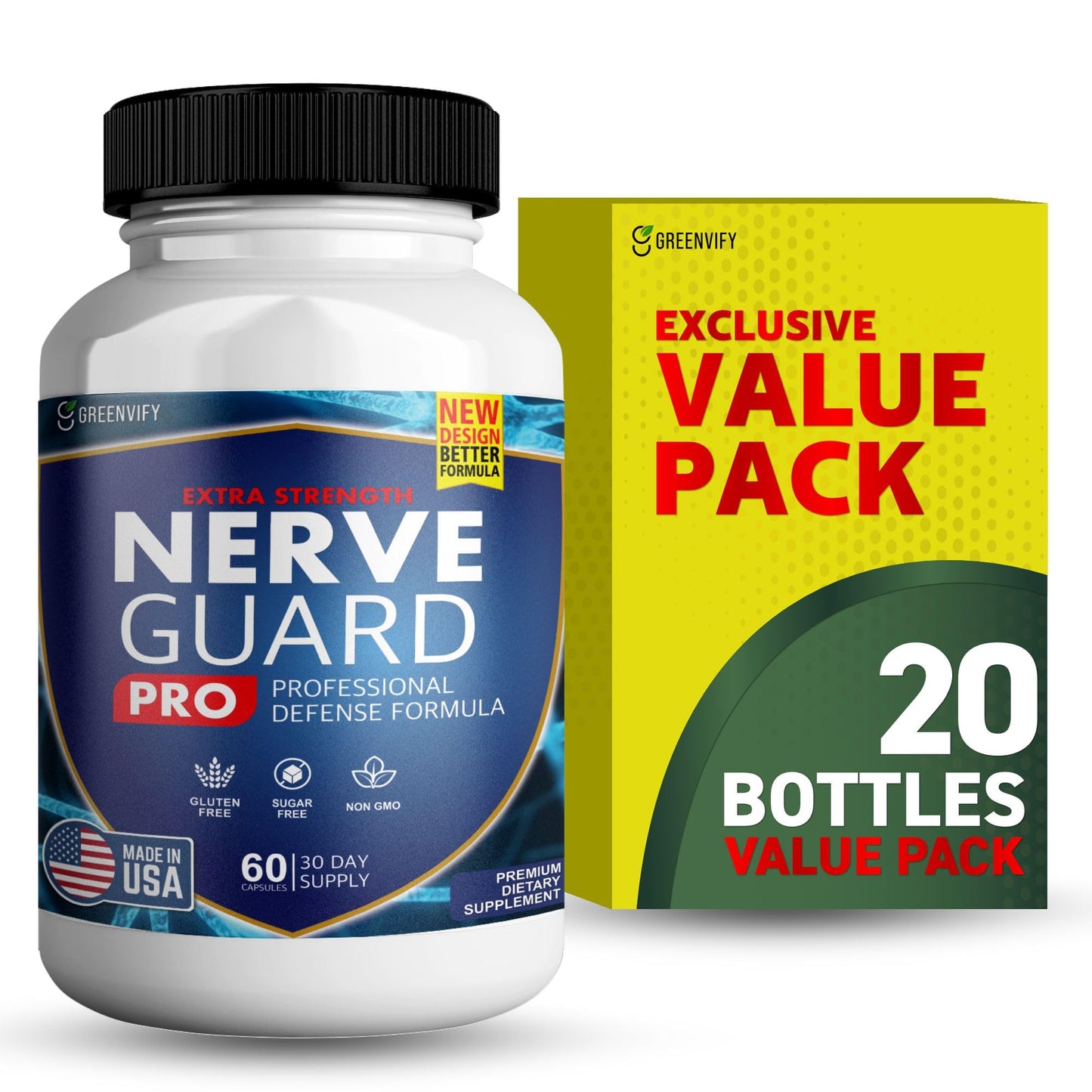 Nerve Shield Plus Nerve Guard Plus Pro Capsule 60 Count