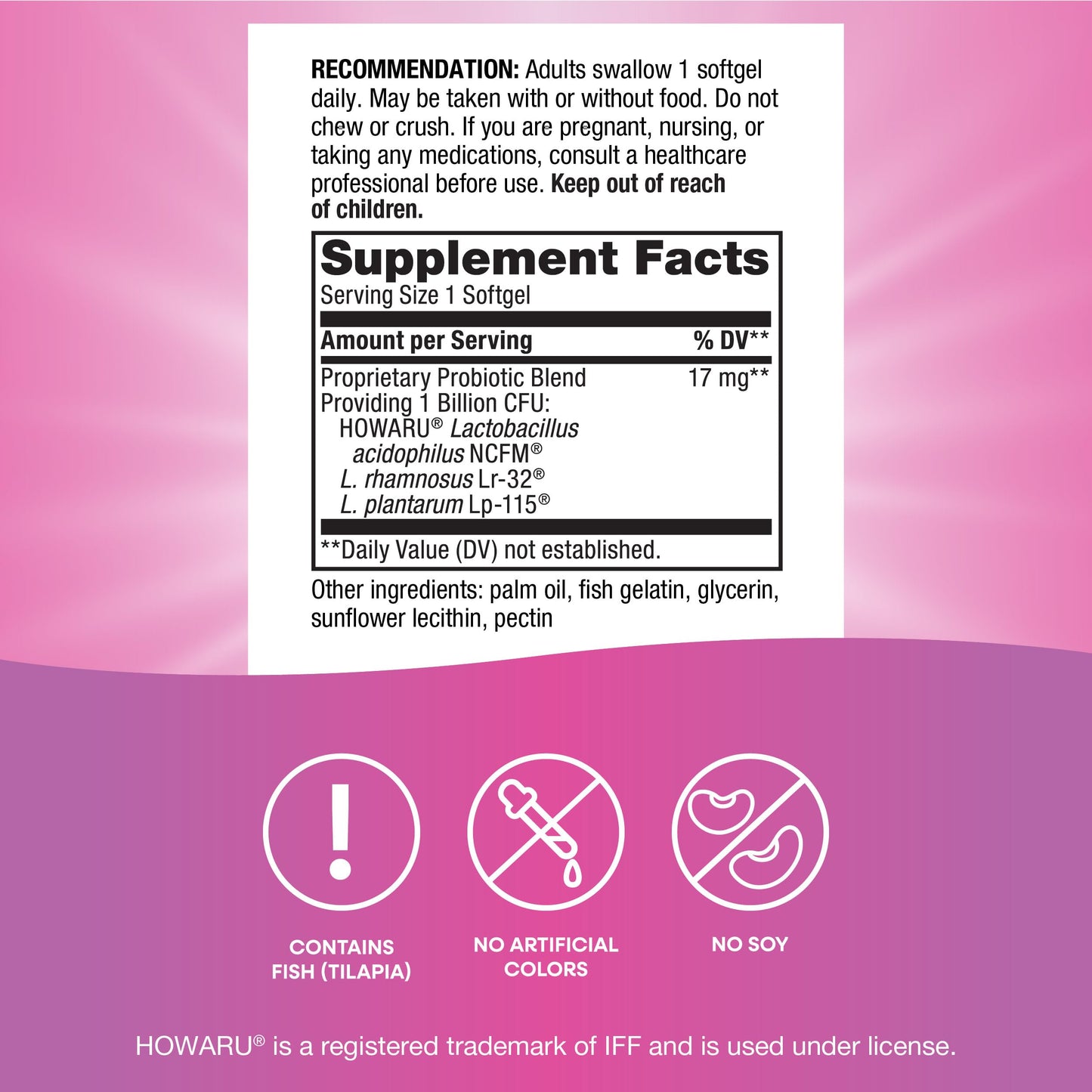Nature's Way Women's Probiotic Pearls Softgels 30 Count