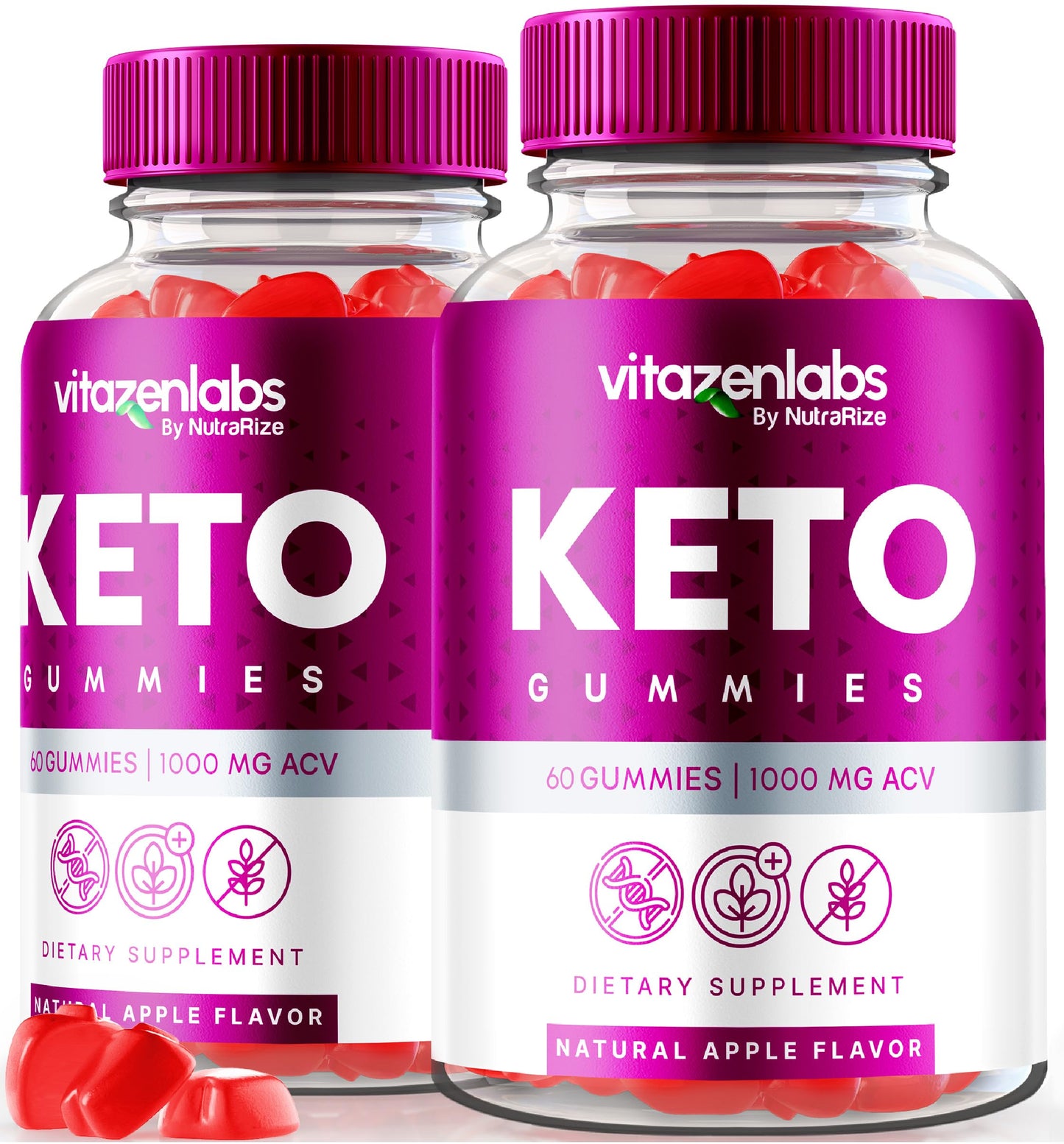 NutraRize Vitazenlabs Keto Gummies, Gummy, 120 Gummies