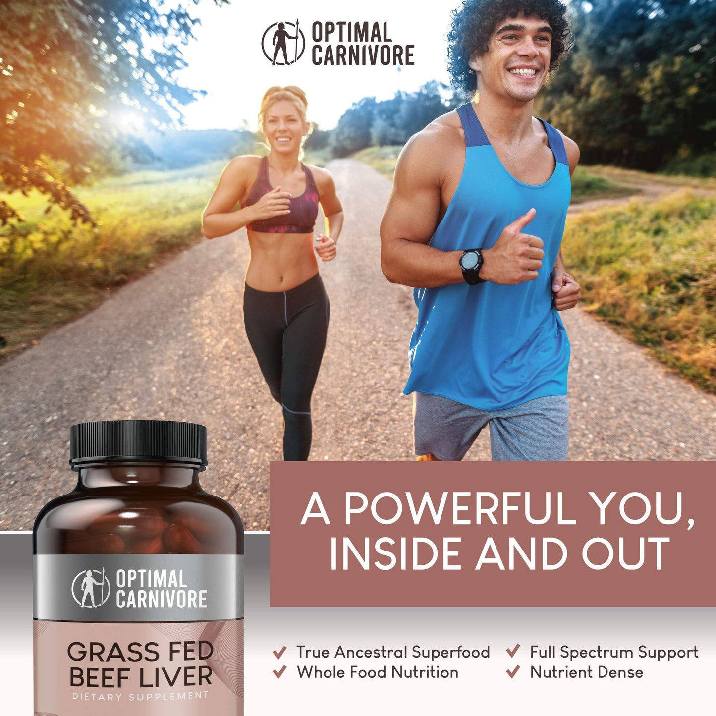 Optimal Carnivore Beef Liver Tablets, 180 Count