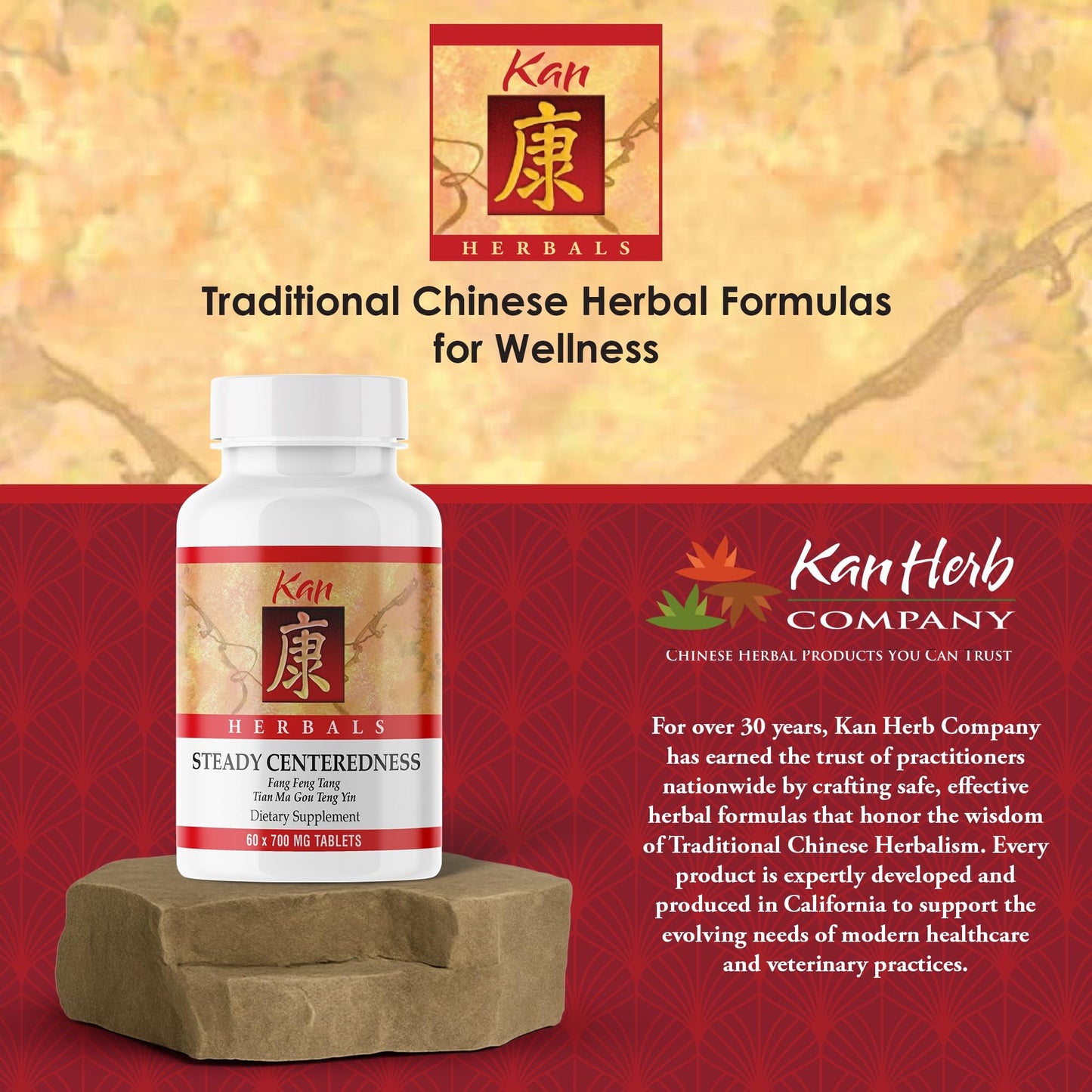 Kan Herbals Steady Centeredness 60 Tablets