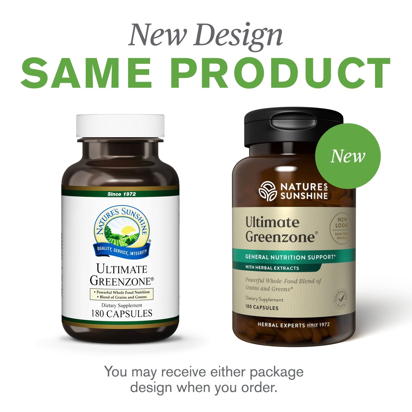 Nature's Sunshine Ultimate Greenzone Capsules 180 Count