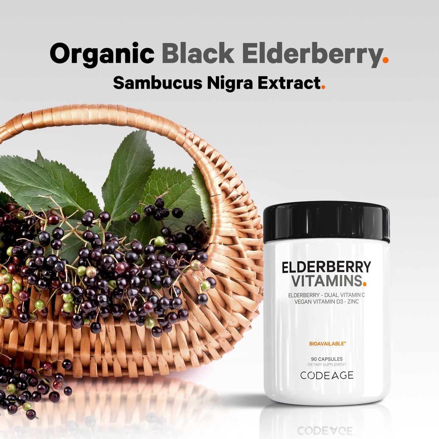 Codeage Elderberry Vitamins Capsules 90